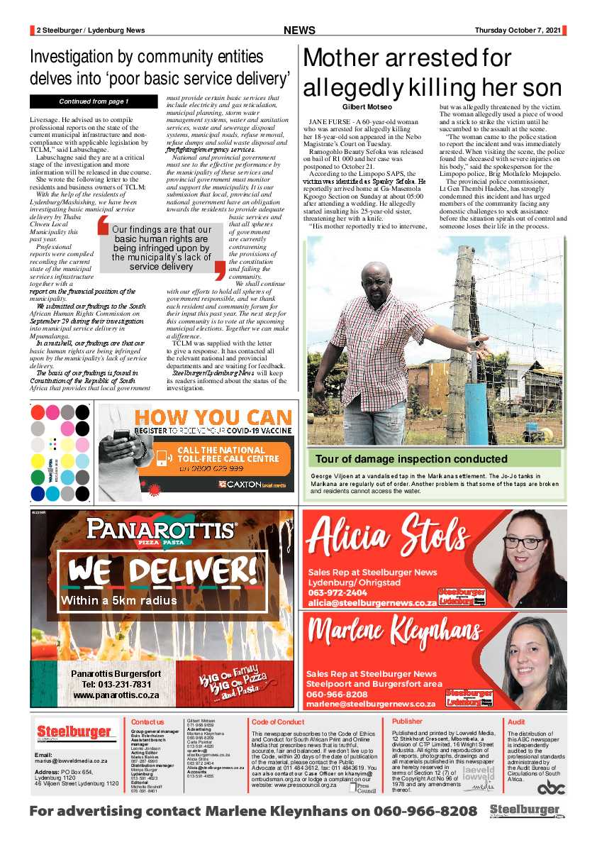 Steelburger News 7 October 2021 page 2