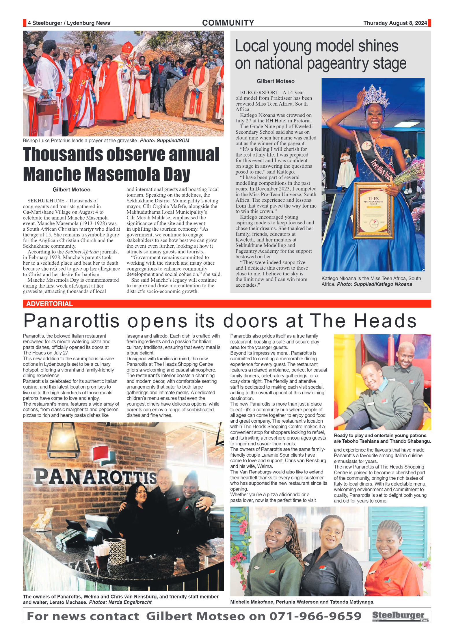 Steelburger News 8 August 2024 page 4