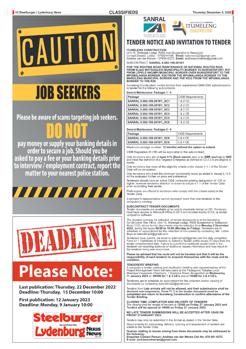 Steelburger News 8 December 2022 page 10