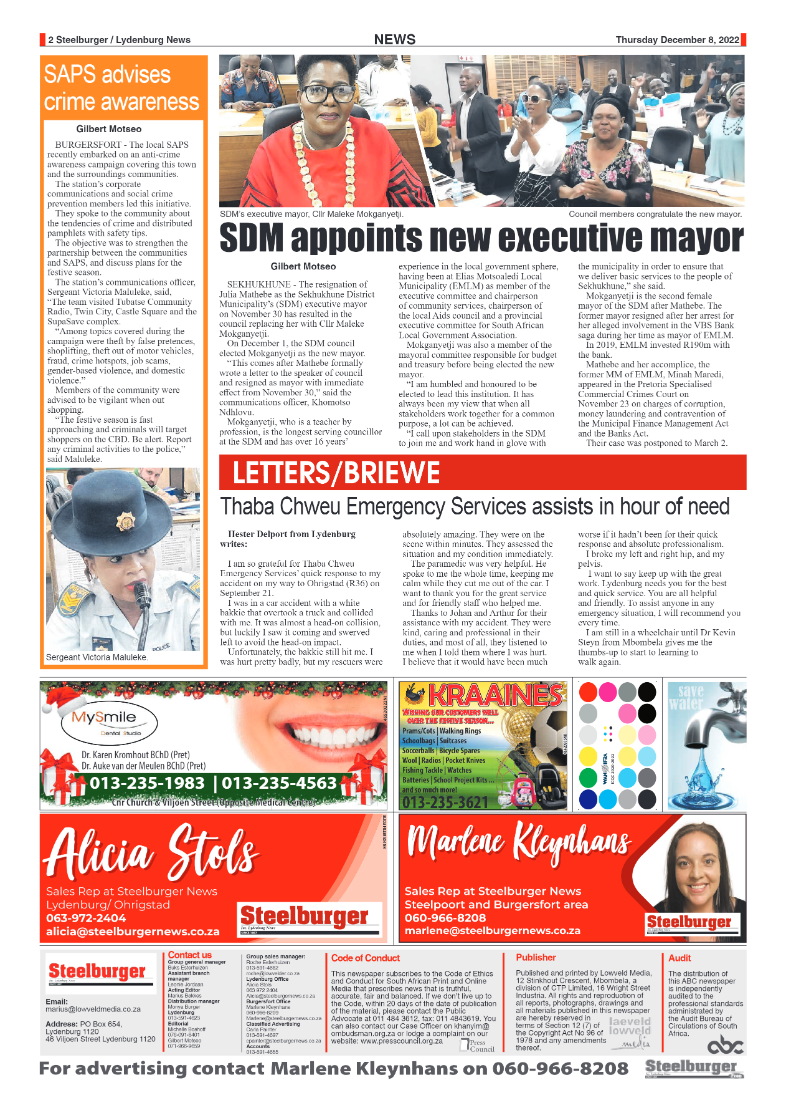 Steelburger News 8 December 2022 page 2