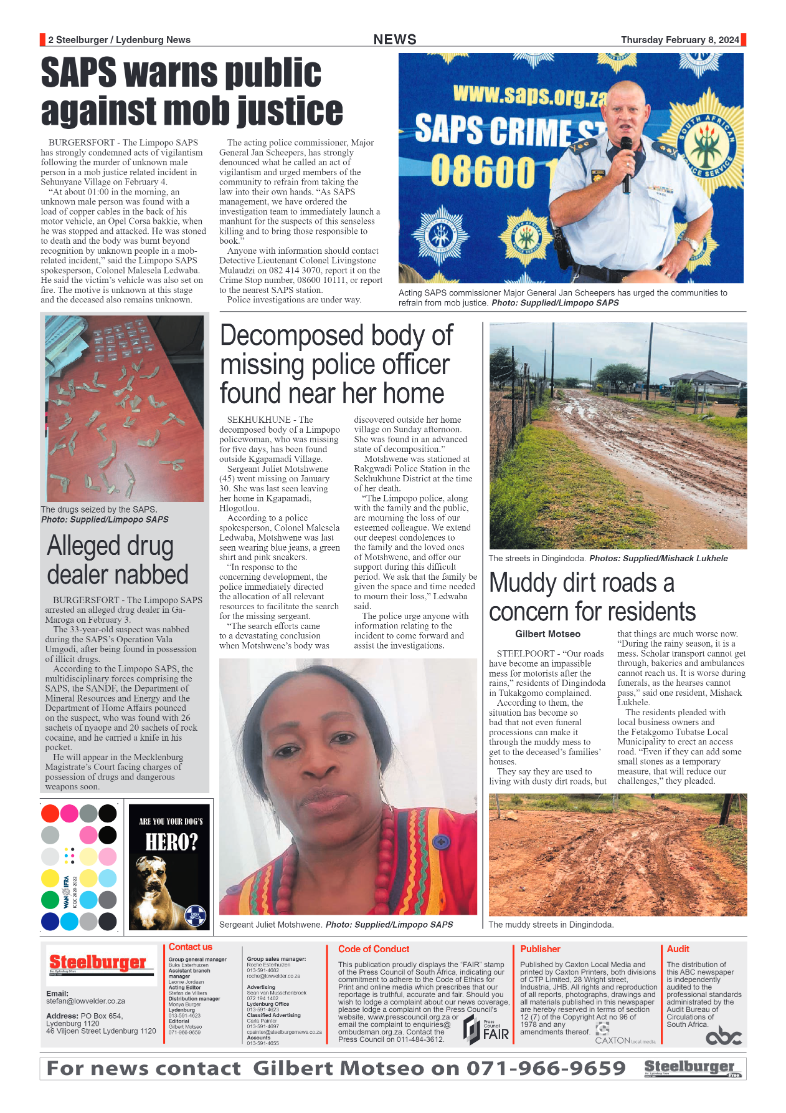 Steelburger News 8 February 2024 page 2