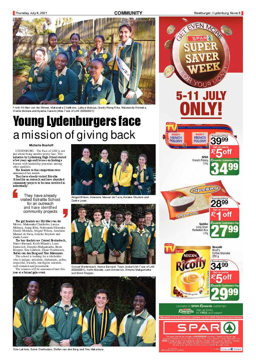 Steelburger news 8 July 2021 page 9