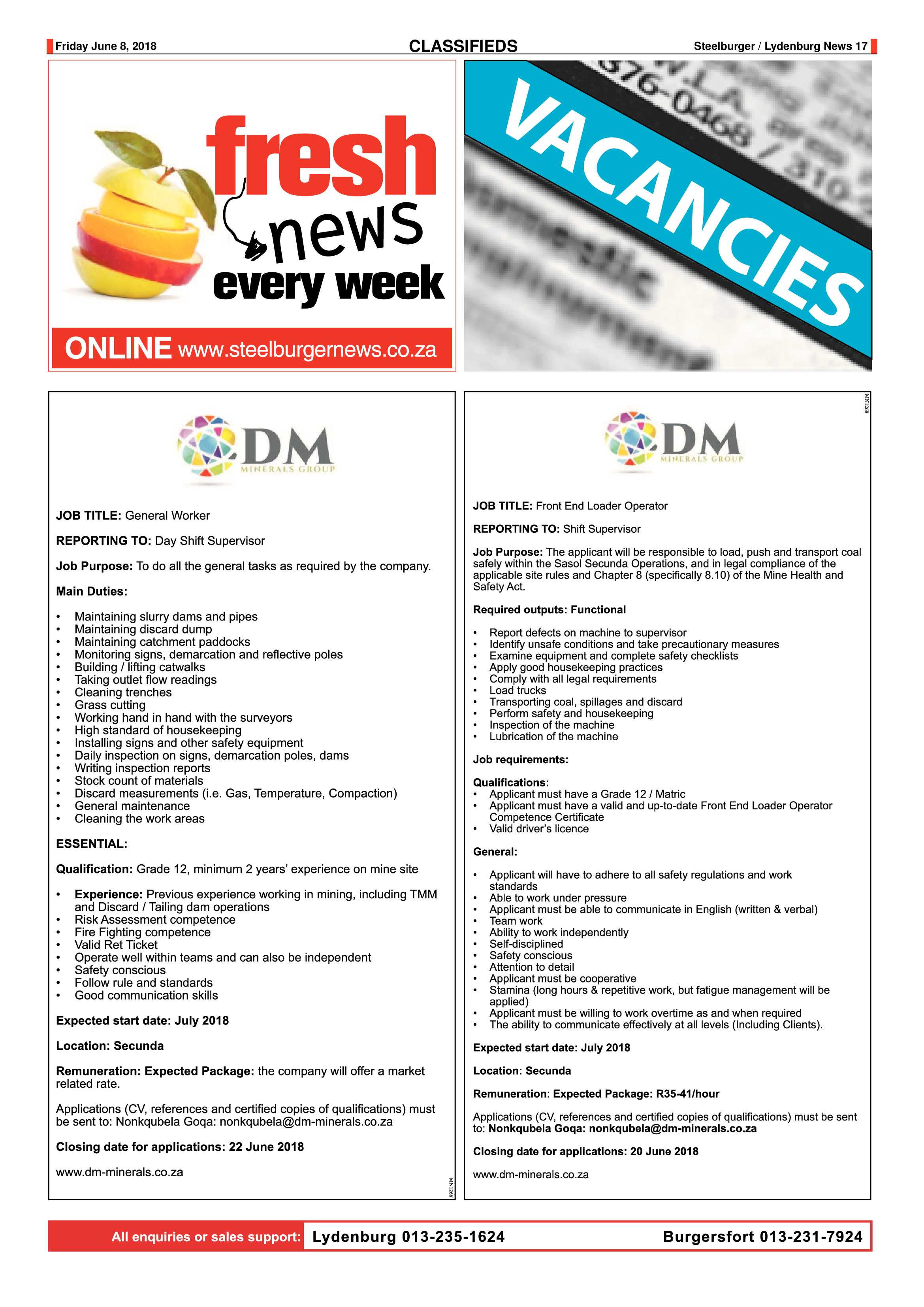 Steelburger News 8 June 2018 page 17