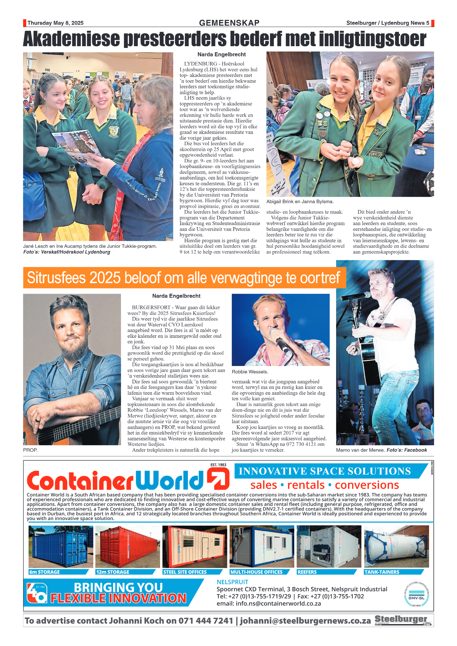 Steelburger News 8 May 2025 page 5