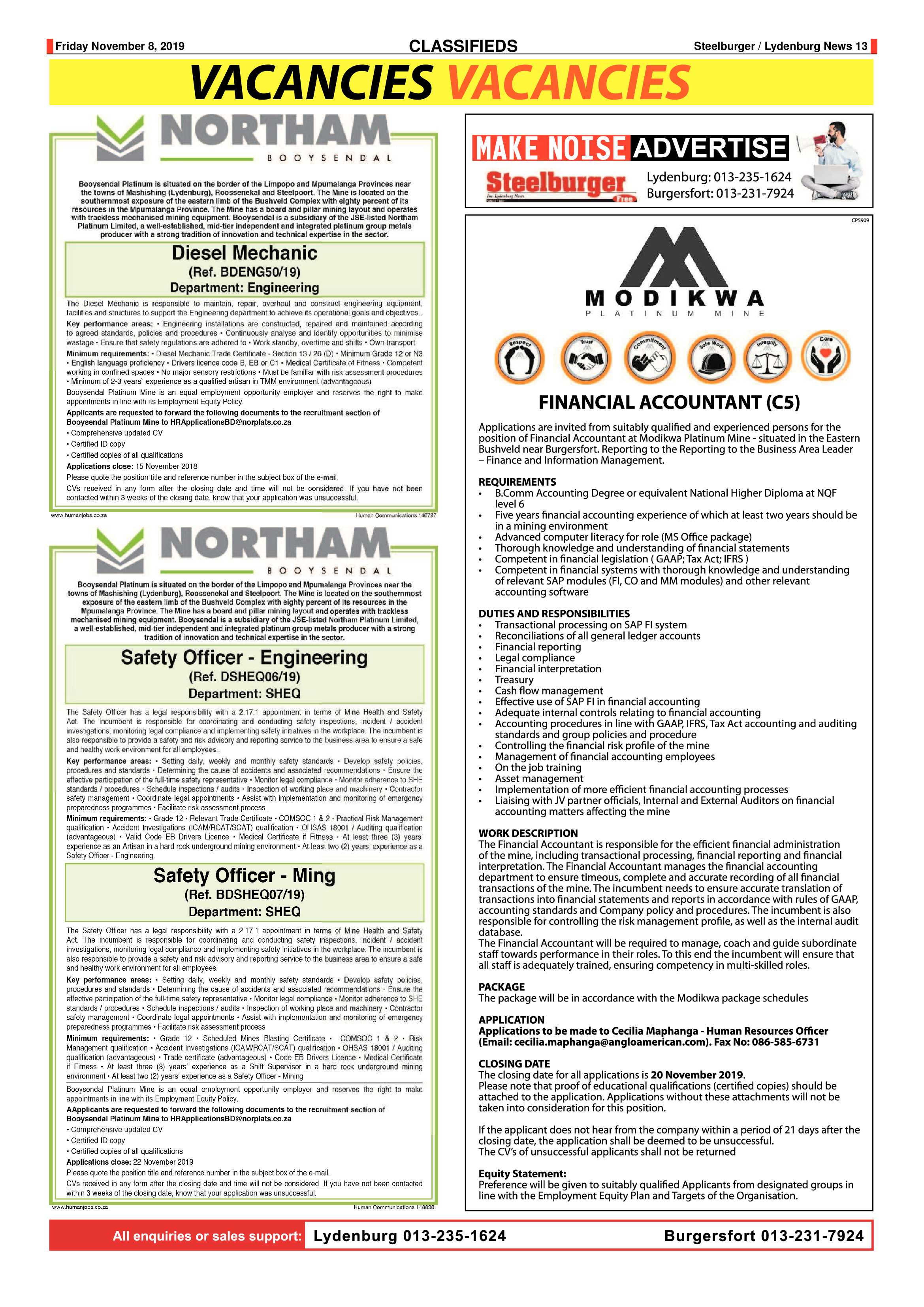 Steelburger News 8 November 2019 page 13