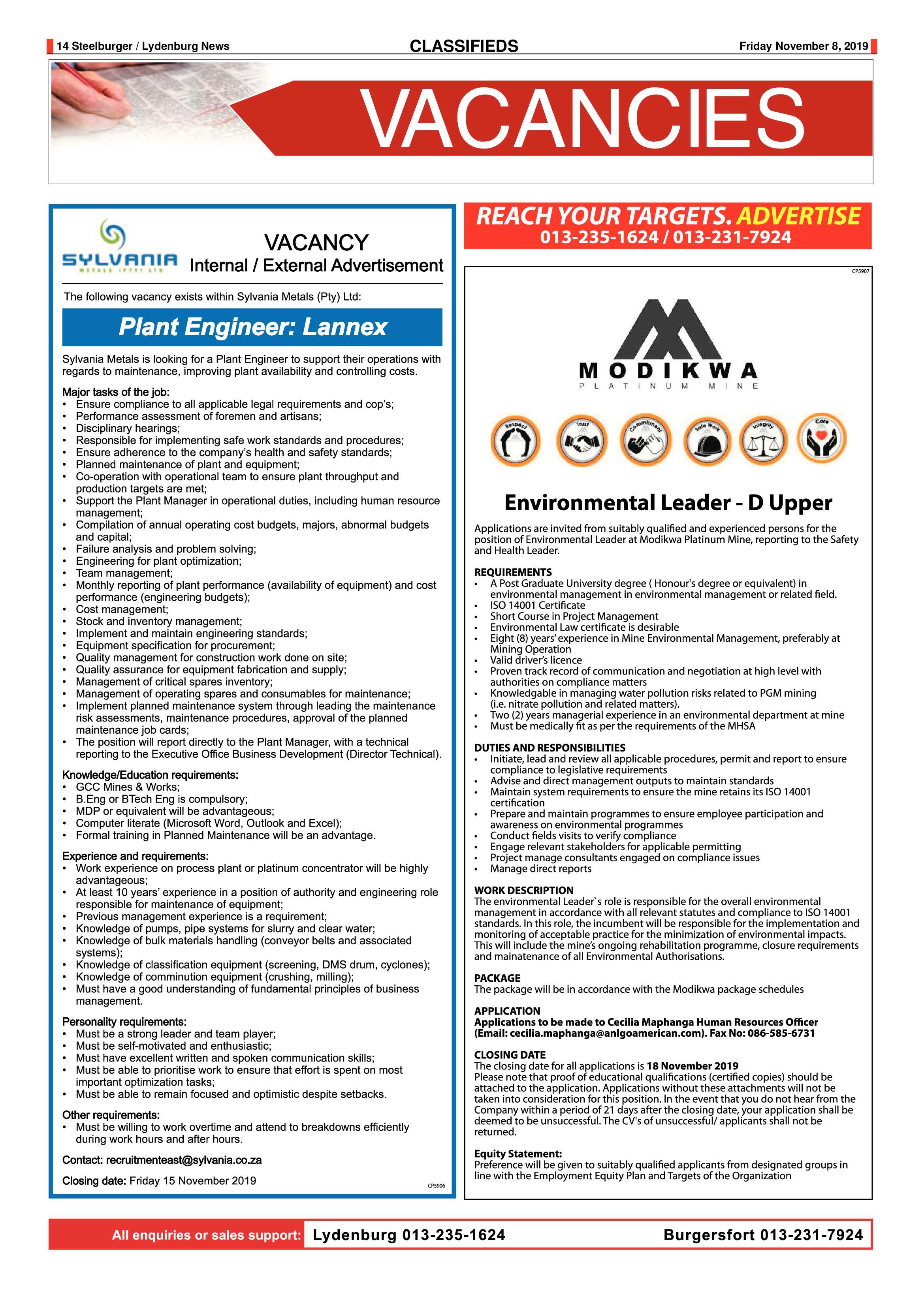 Steelburger News 8 November 2019 page 14