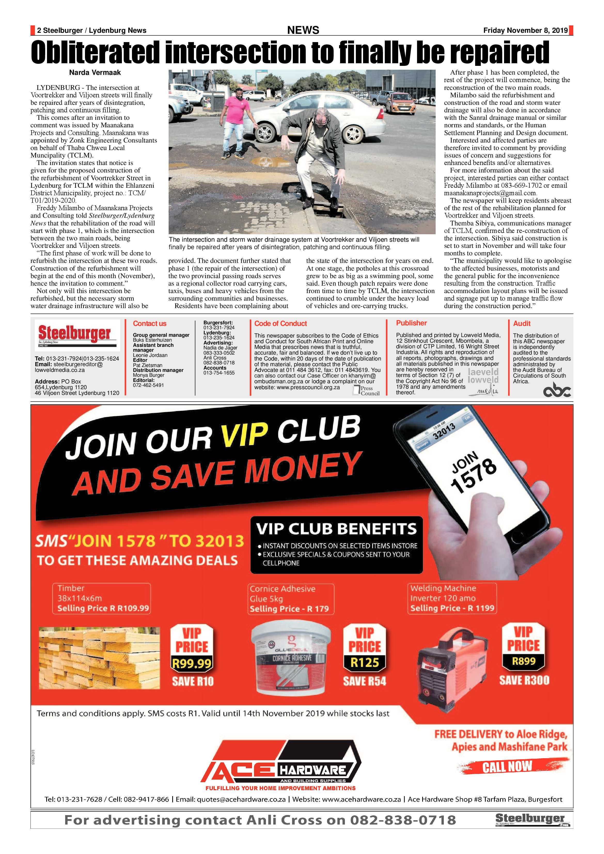 Steelburger News 8 November 2019 page 2