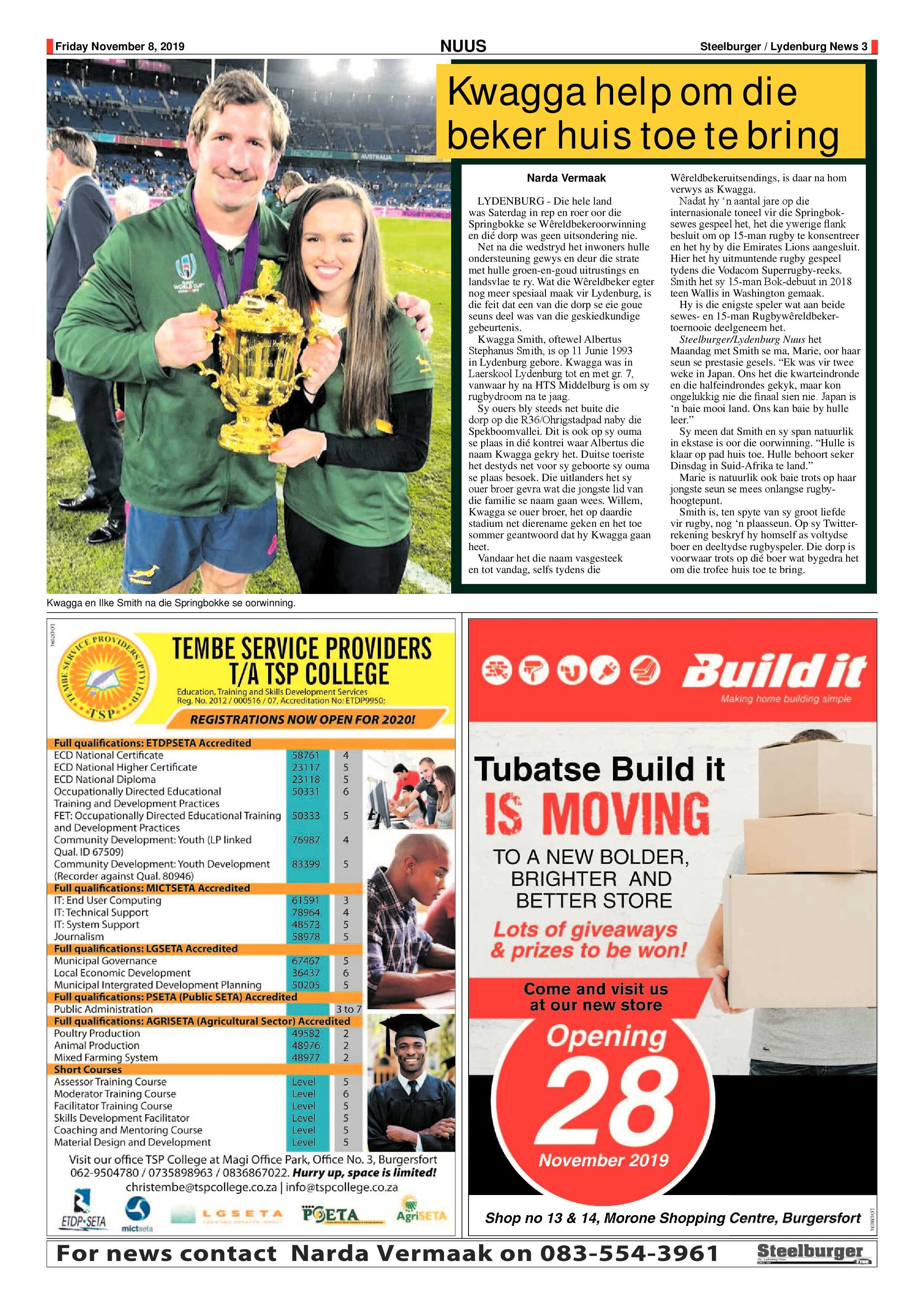 Steelburger News 8 November 2019 page 3