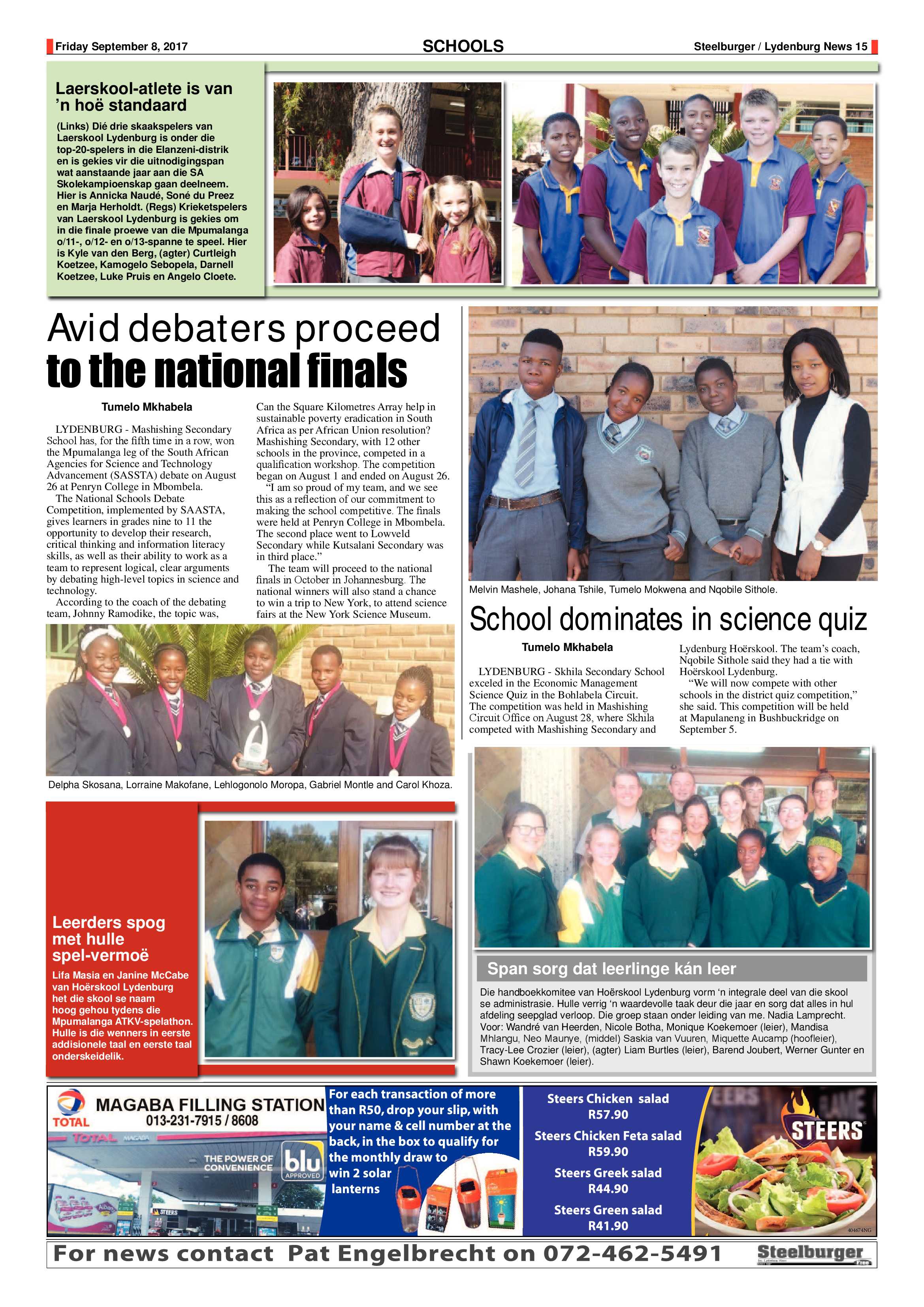 Steelburger News 8 September 2017 page 15