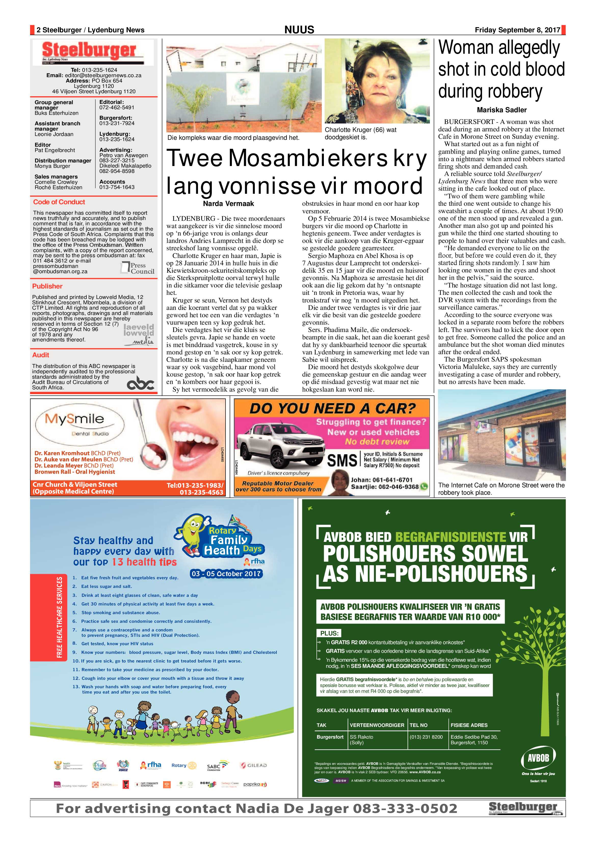 Steelburger News 8 September 2017 page 2