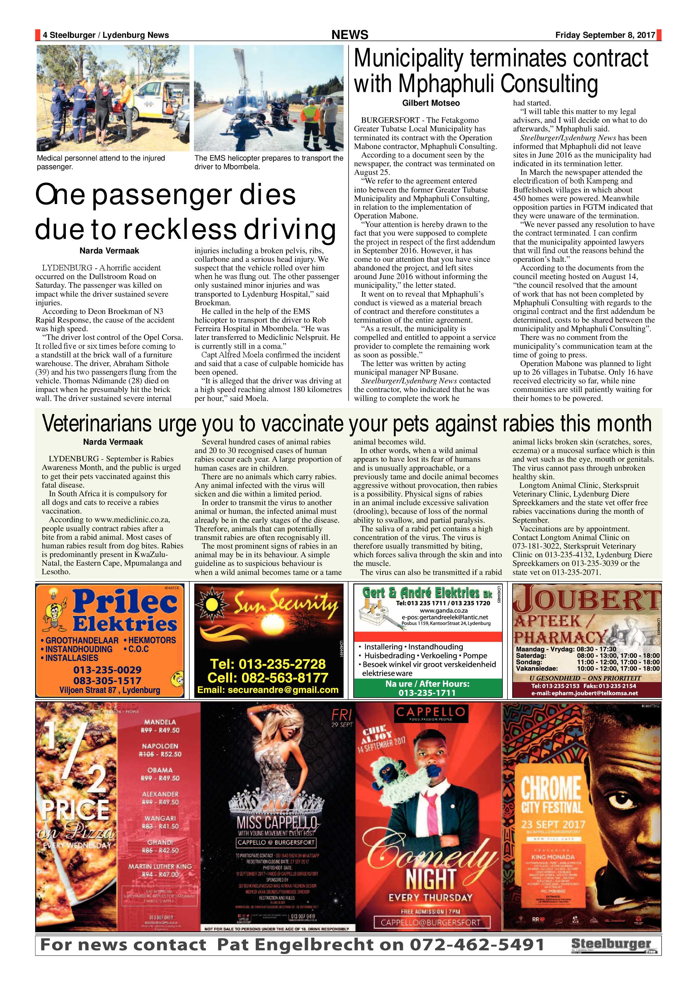 Steelburger News 8 September 2017 page 4