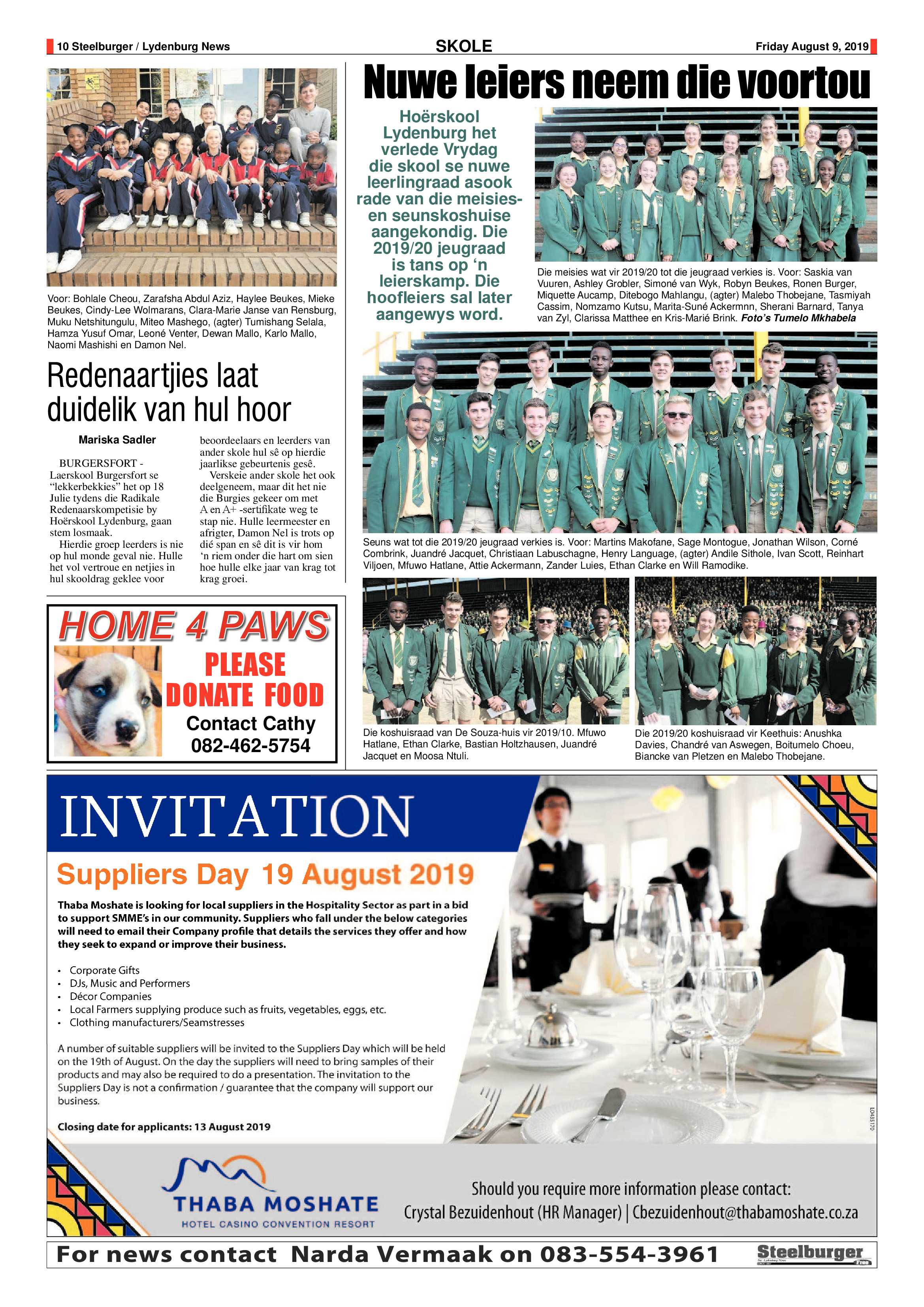 Steelburger News 9 August 2019 page 10