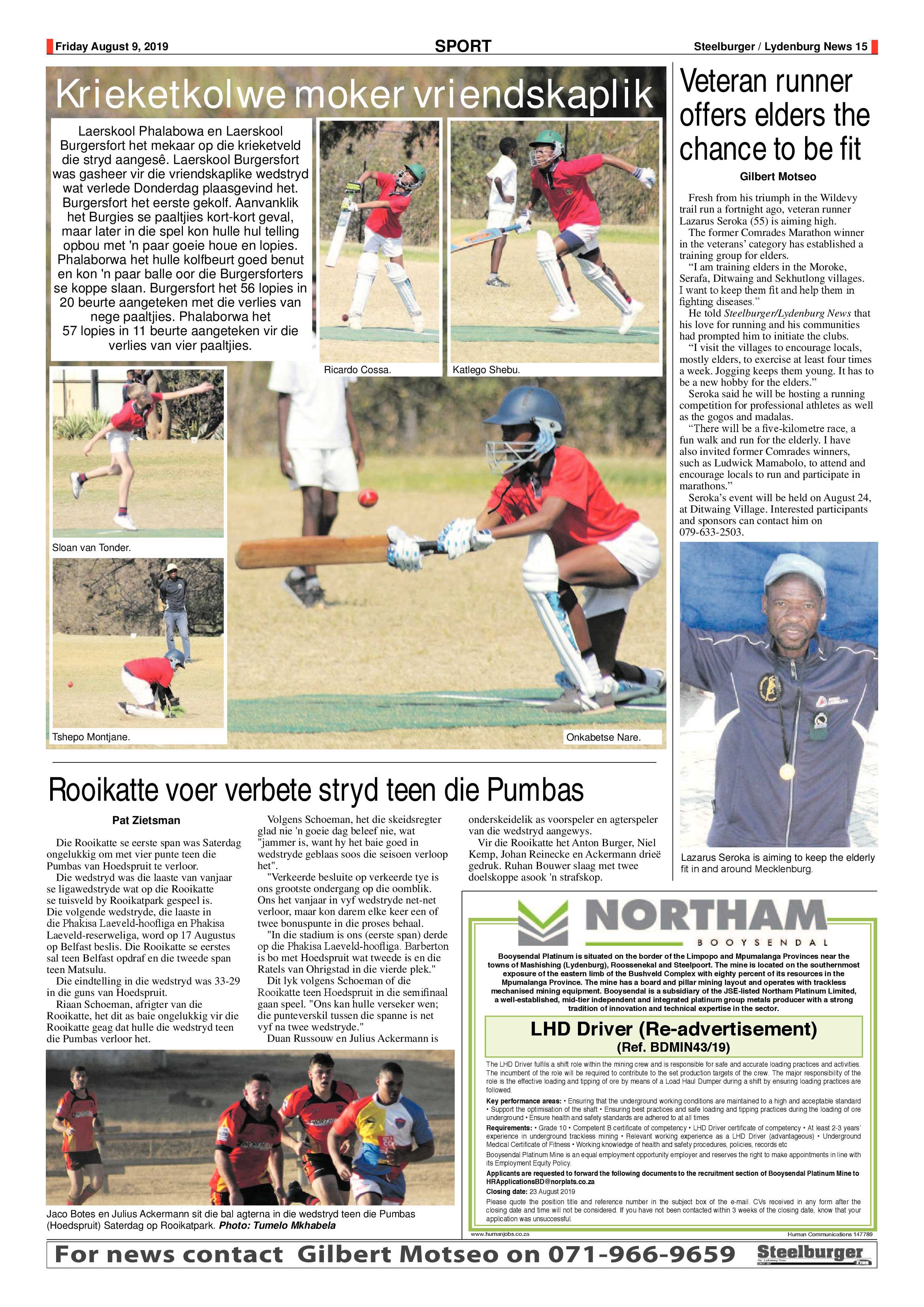 Steelburger News 9 August 2019 page 15