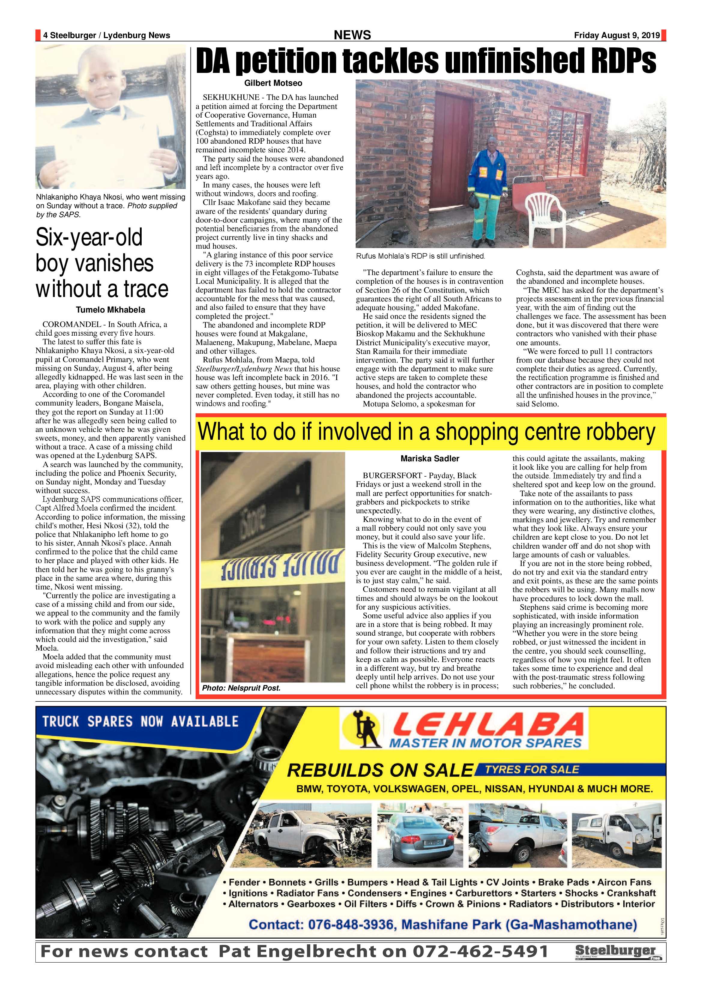 Steelburger News 9 August 2019 page 4