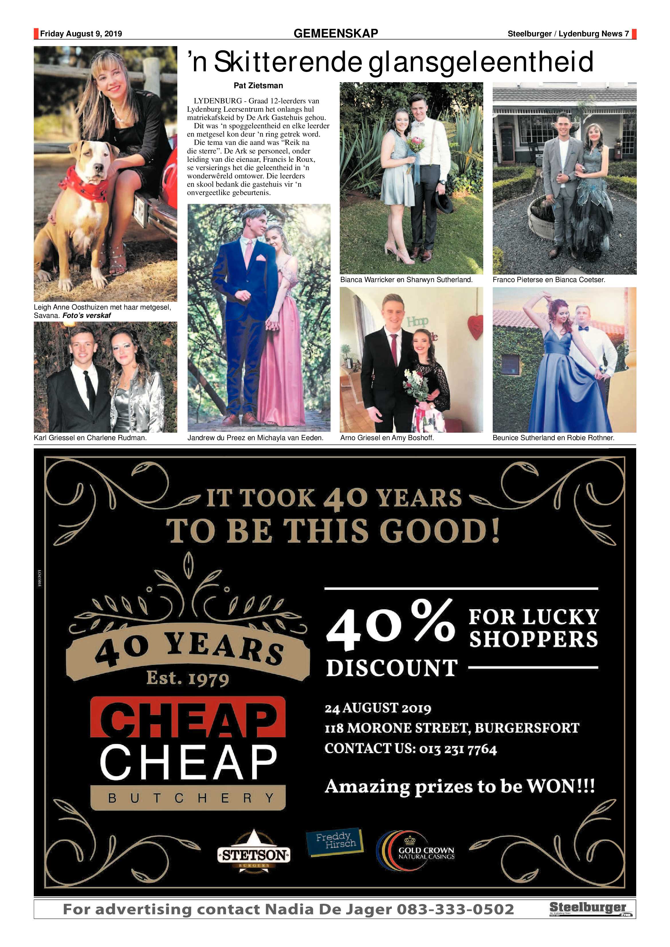 Steelburger News 9 August 2019 page 7