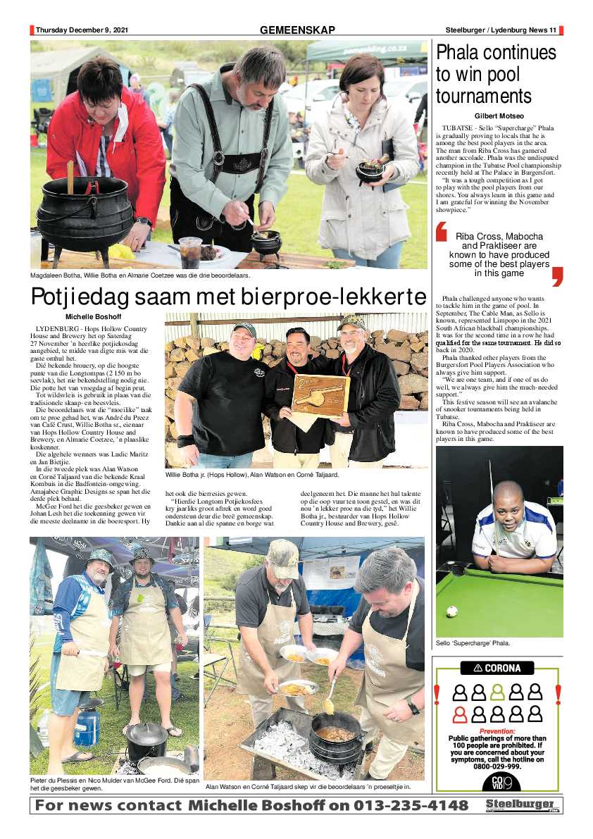 Steelburger News 9 December 2021 page 11