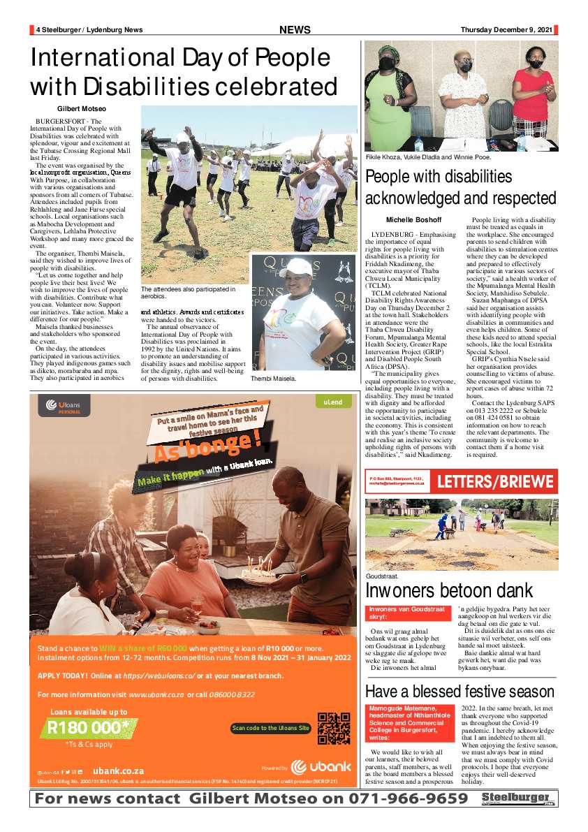 Steelburger News 9 December 2021 page 4