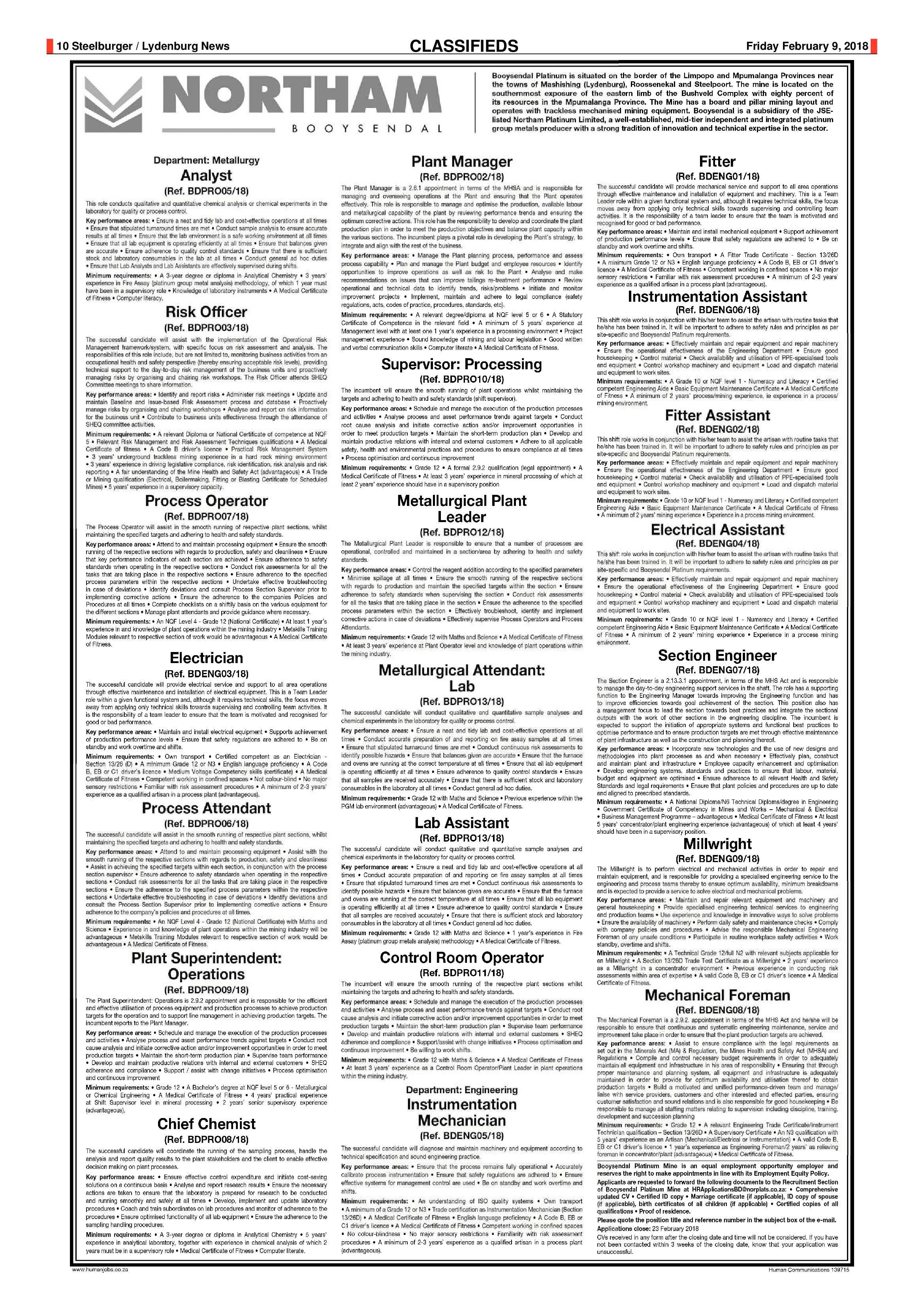 Steelburger News 9 February 2018 page 10