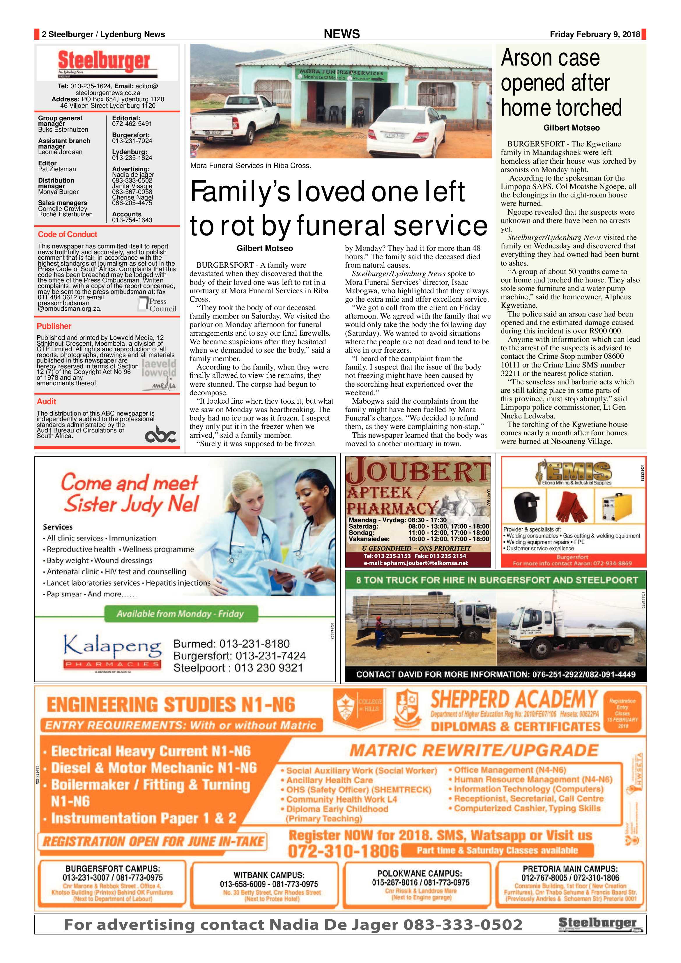 Steelburger News 9 February 2018 page 2