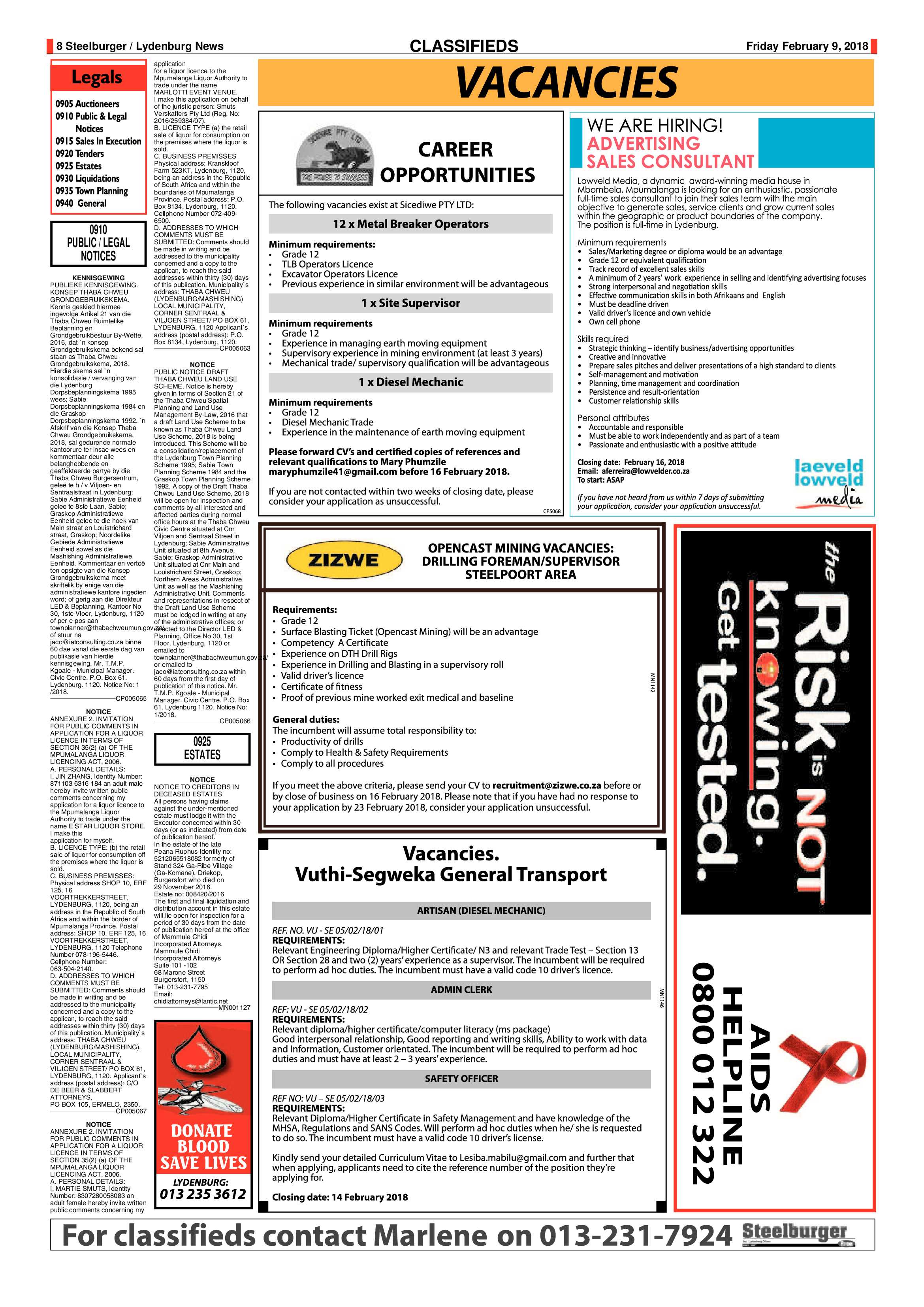 Steelburger News 9 February 2018 page 8