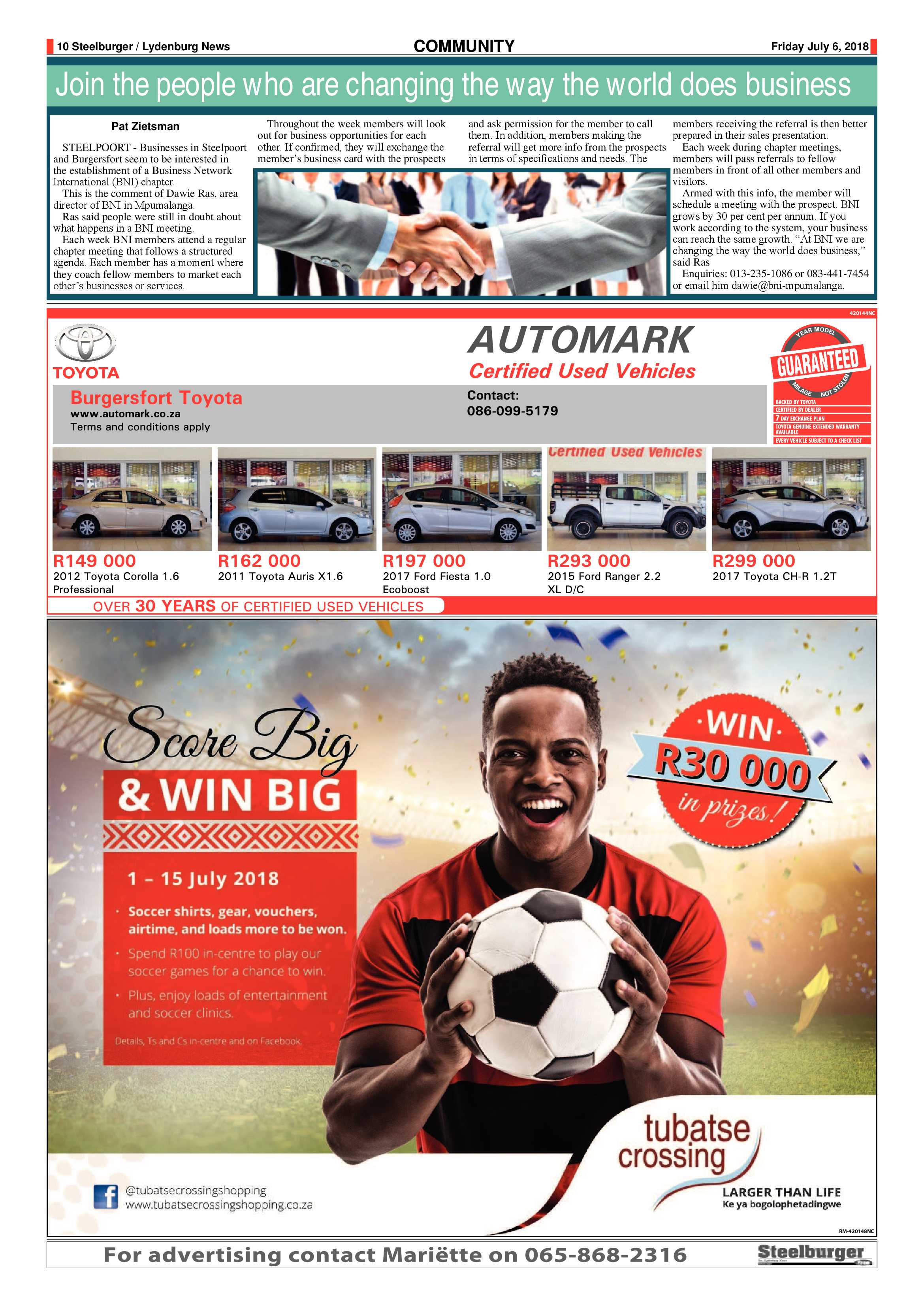 Steelburger News 6 July 2018 page 10