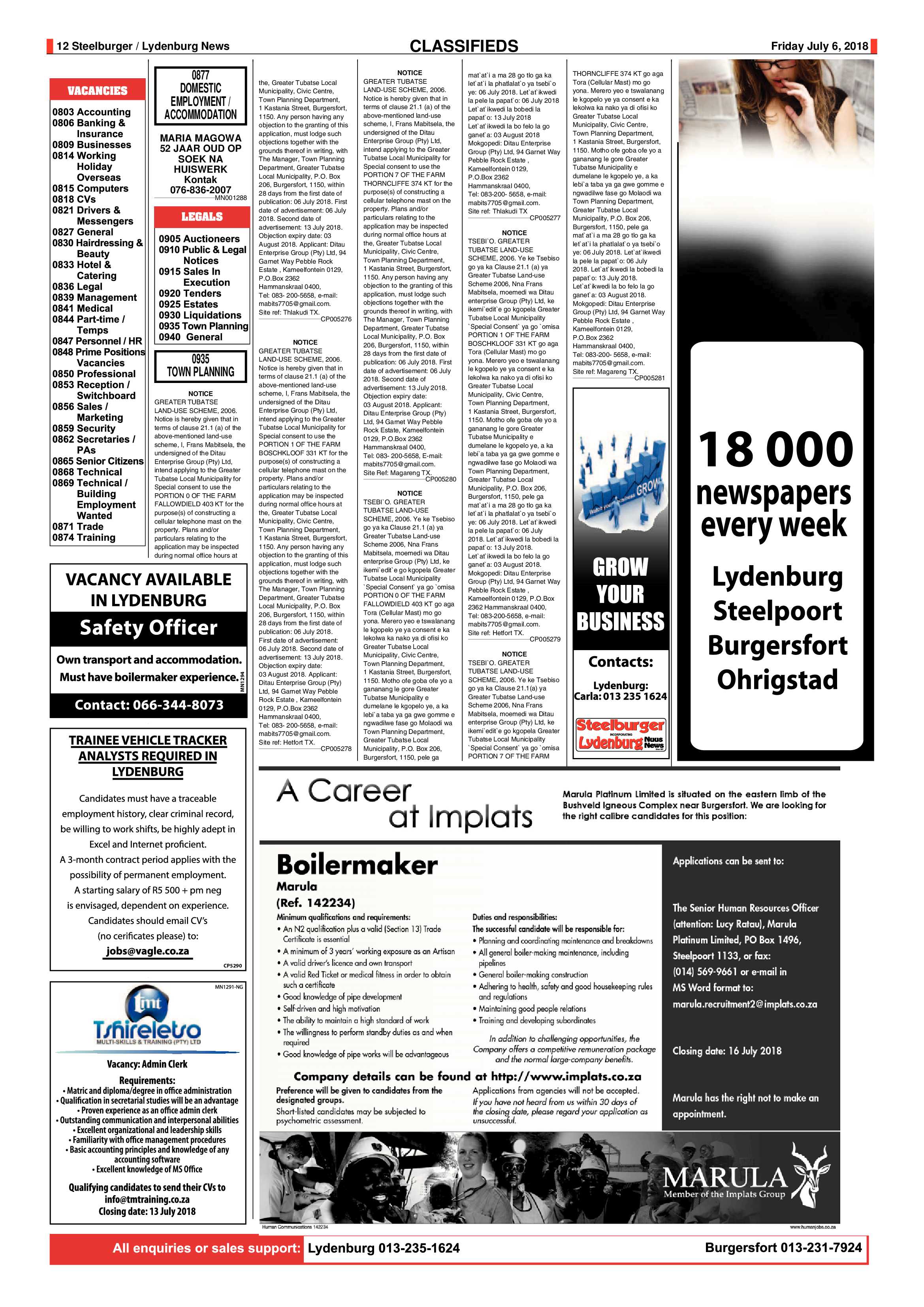 Steelburger News 6 July 2018 page 12