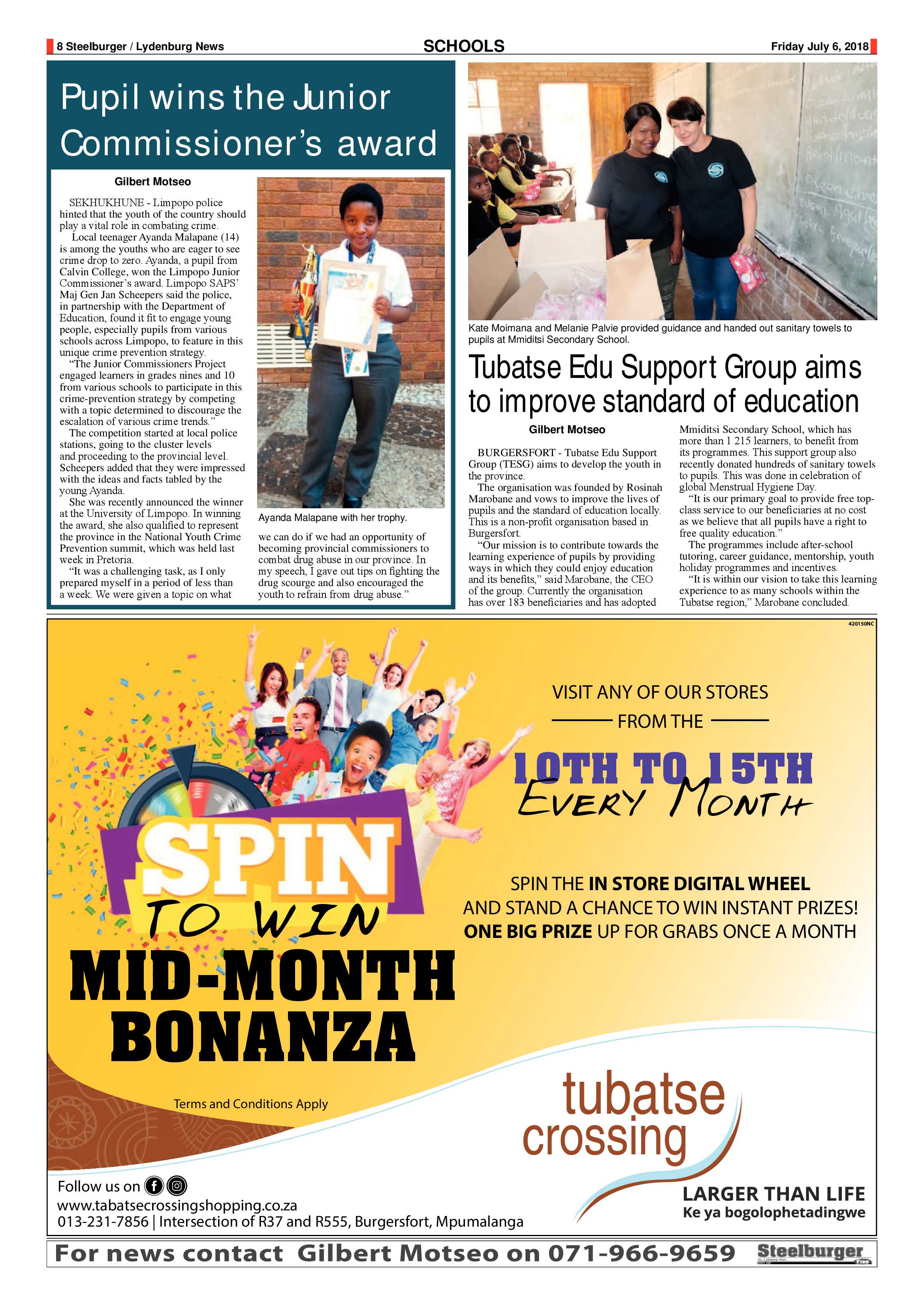 Steelburger News 6 July 2018 page 8
