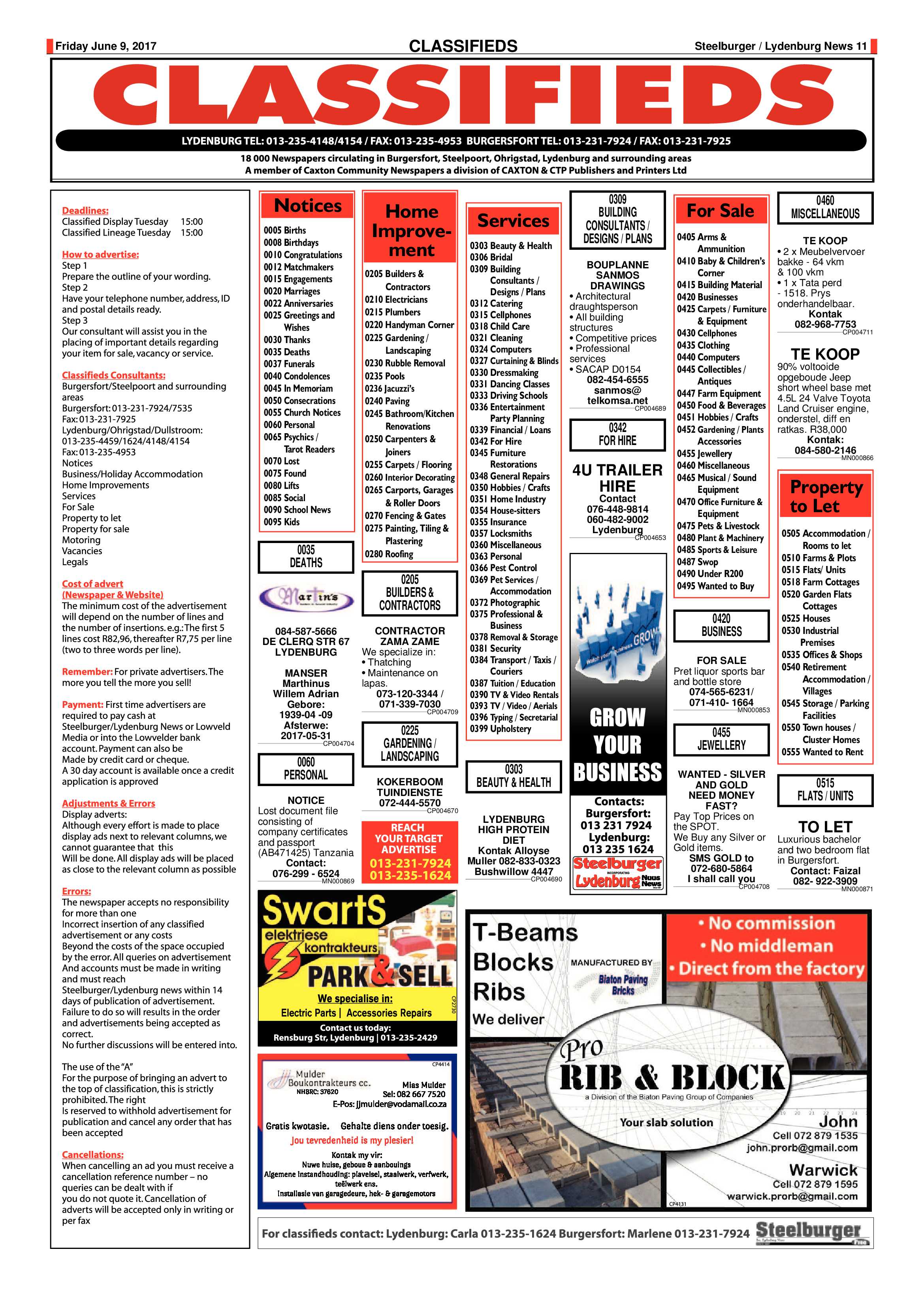 Steelburger News 9 June 2017 page 11
