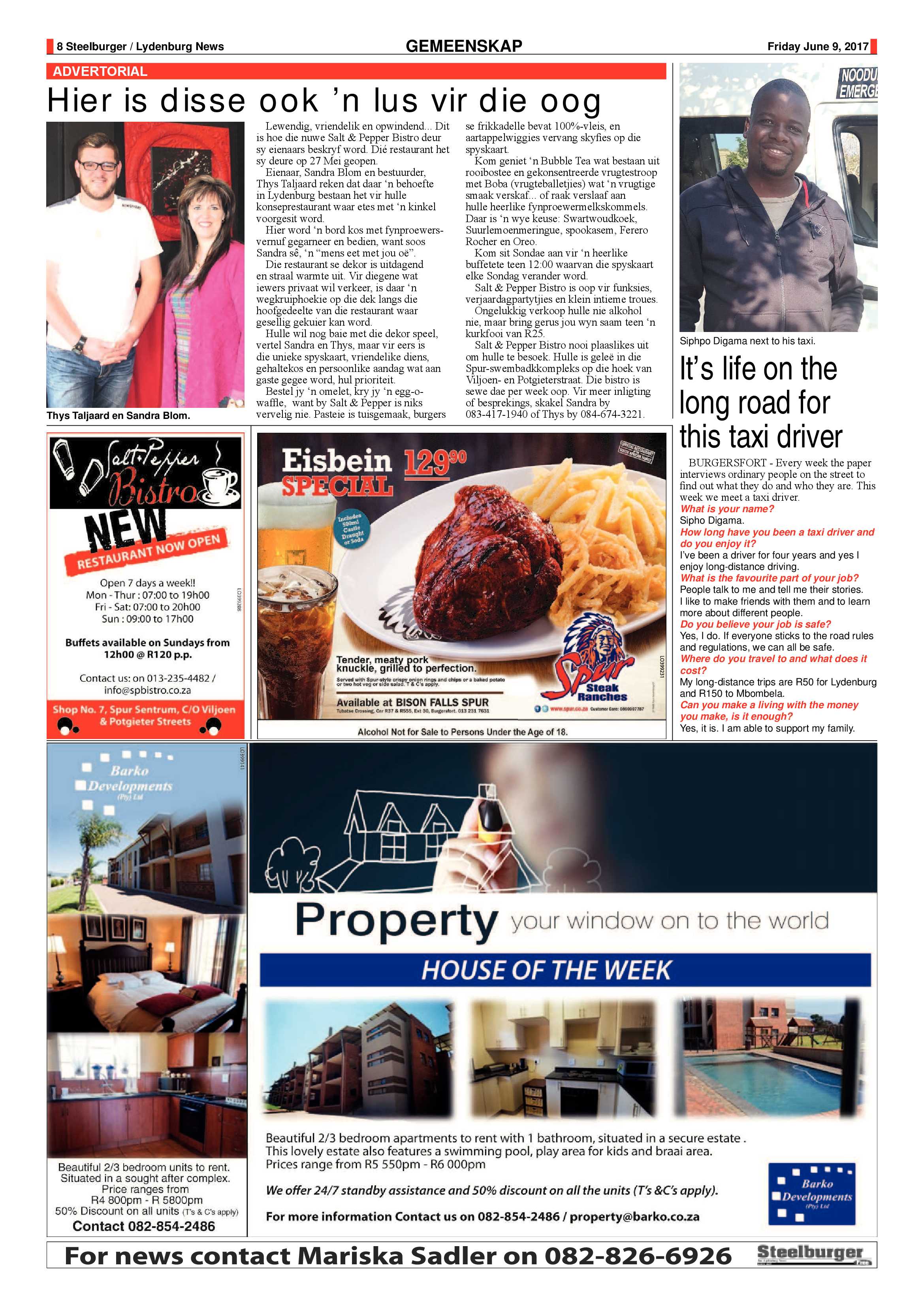 Steelburger News 9 June 2017 page 8