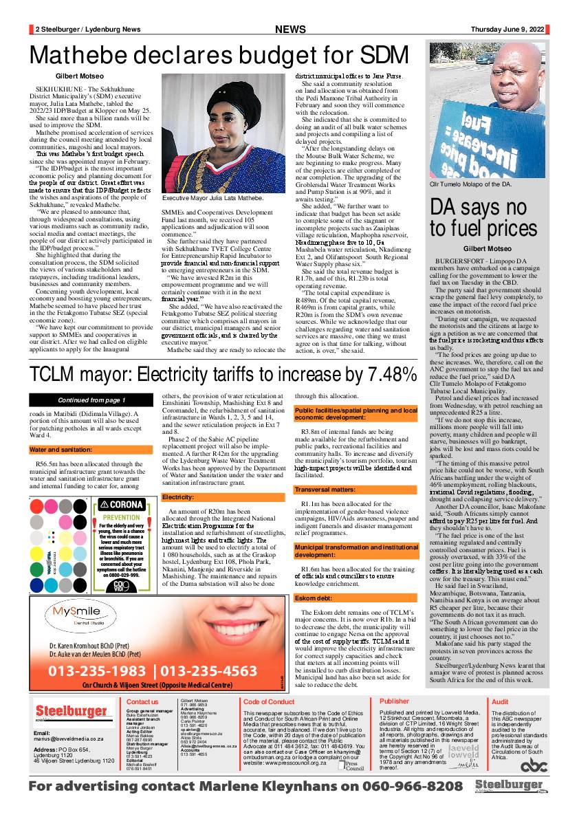 Steelburger News 9 June 2022 page 2