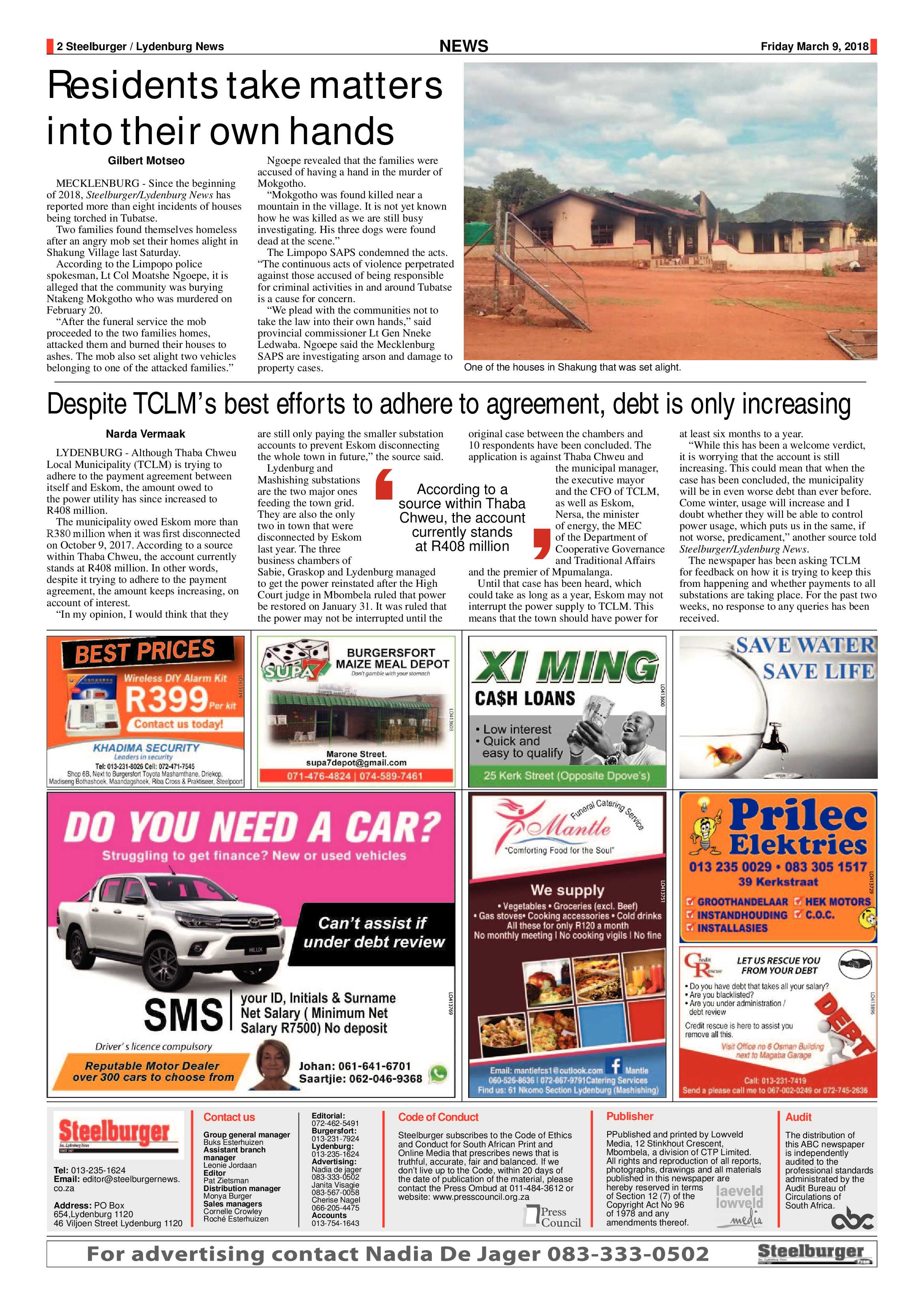 Steelburger News 9 March 2018 page 2
