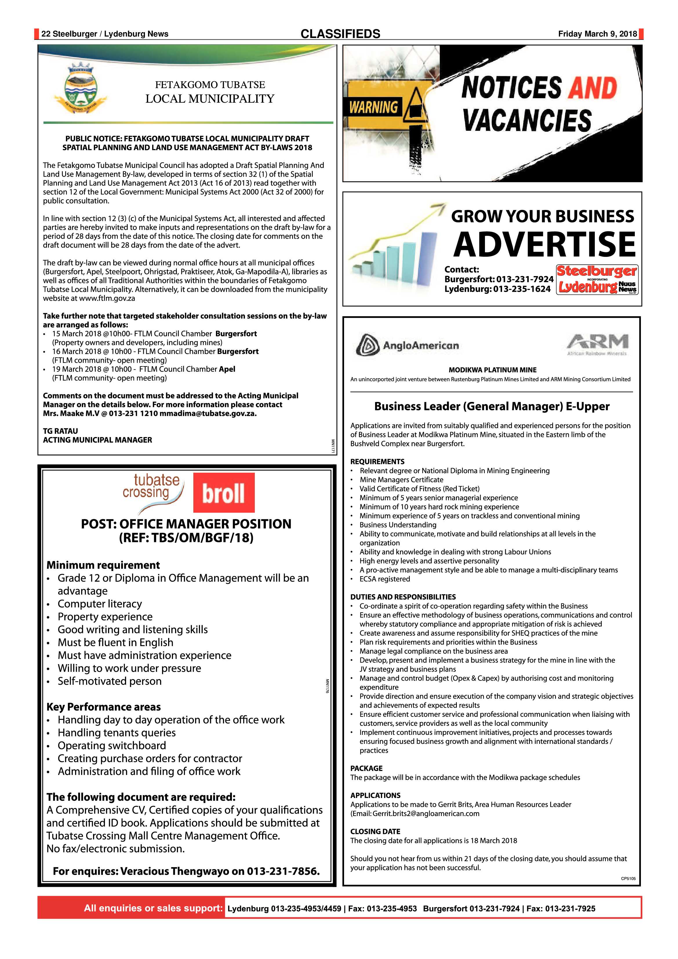 Steelburger News 9 March 2018 page 21