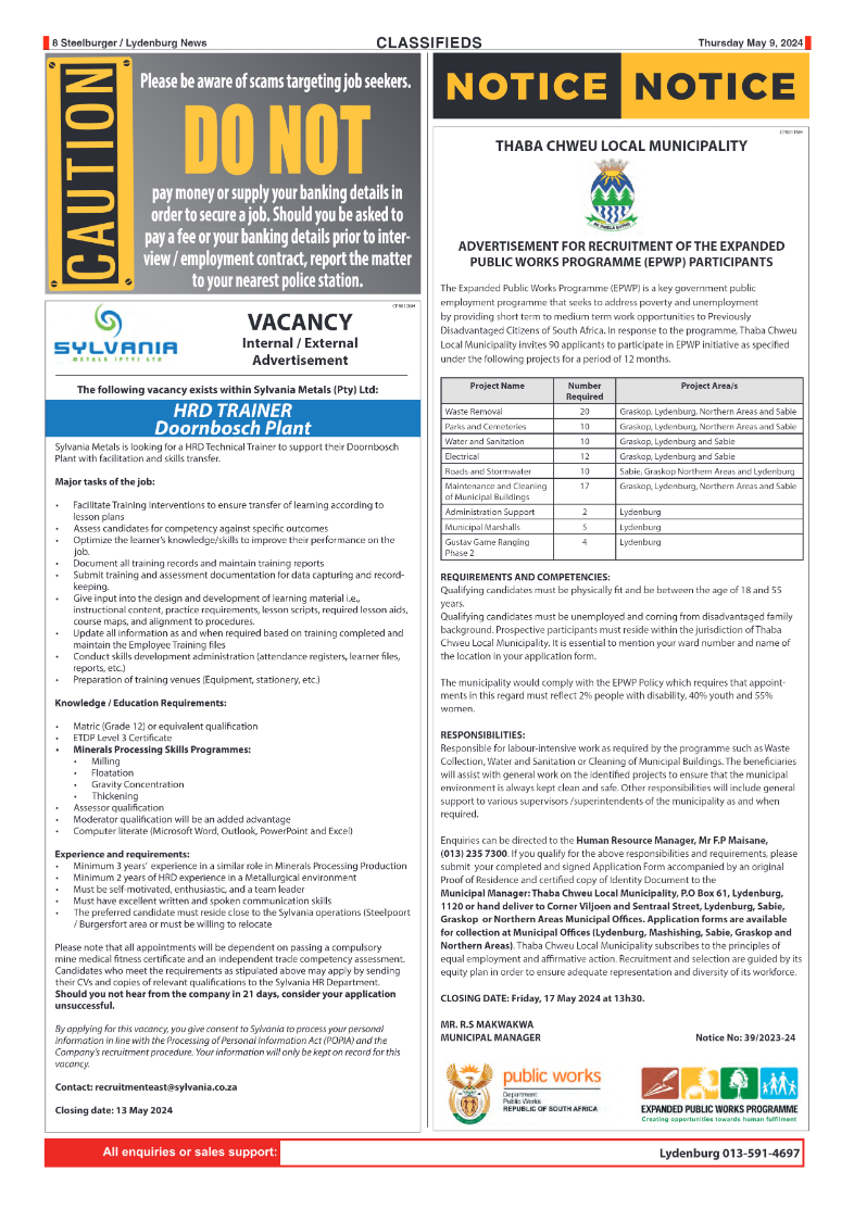 Steelburger News 9 May 2024 page 8