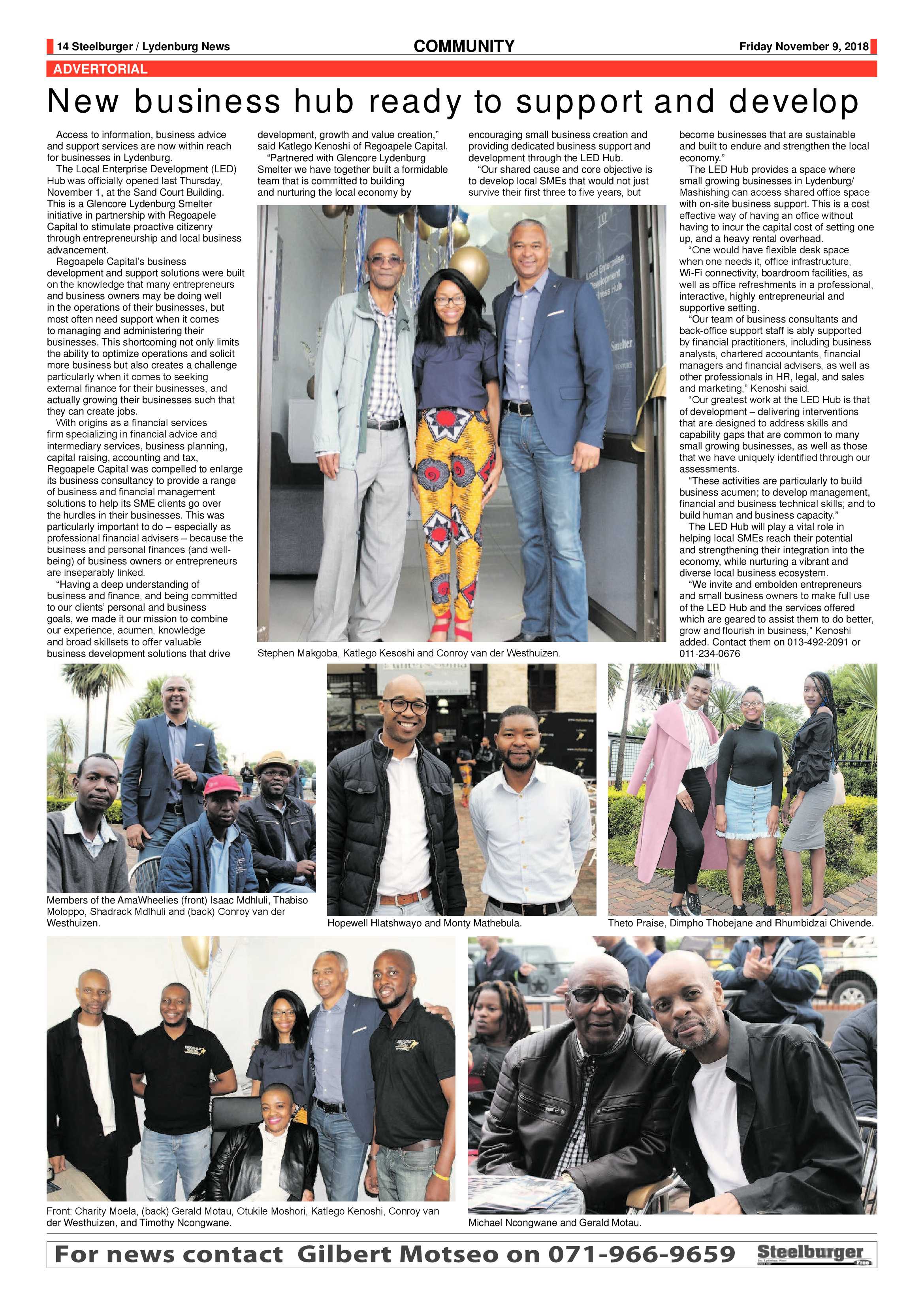 Steelburger News 9 November 2018 page 14