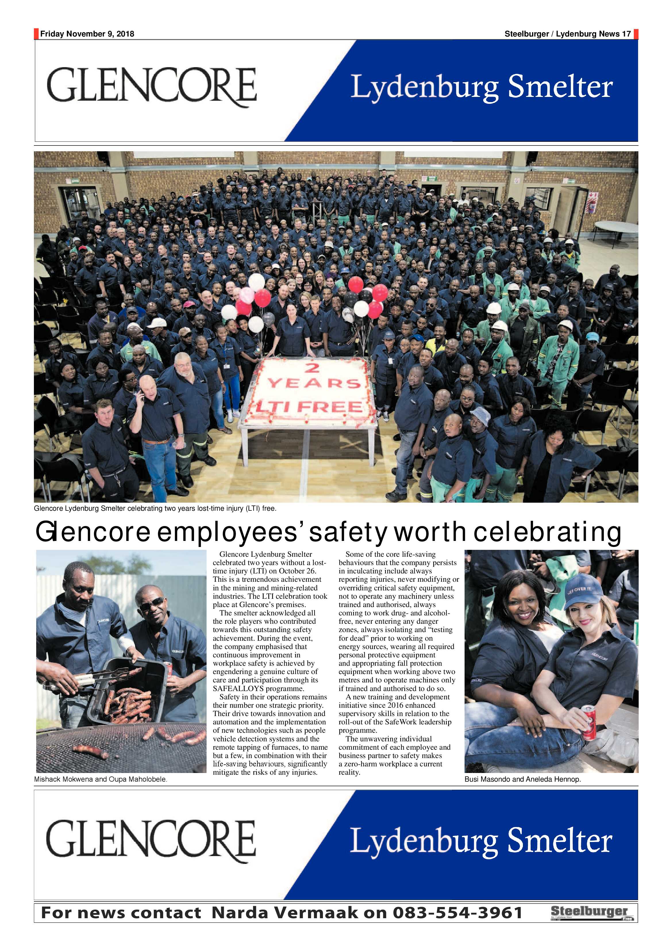 Steelburger News 9 November 2018 page 17