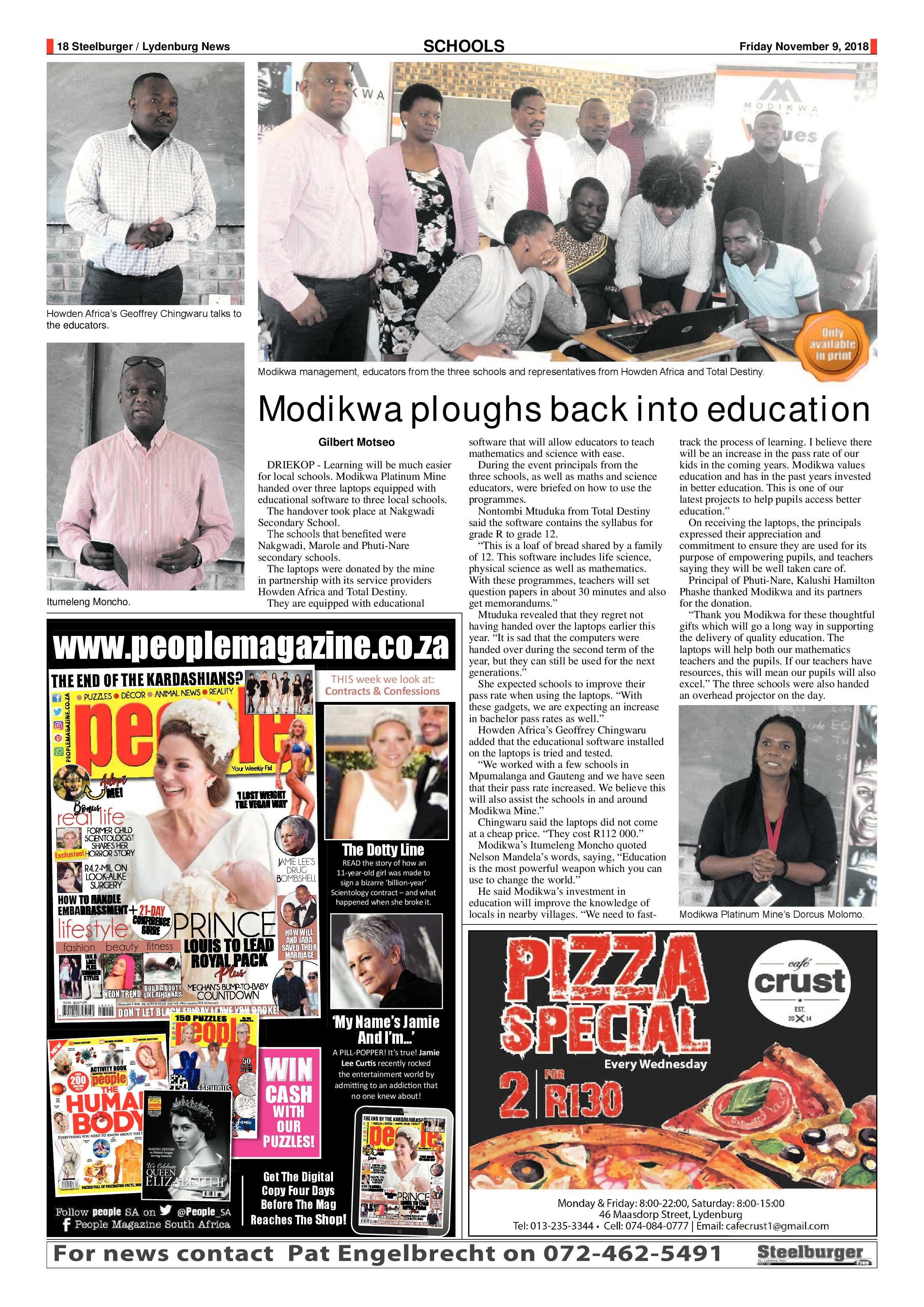 Steelburger News 9 November 2018 page 18