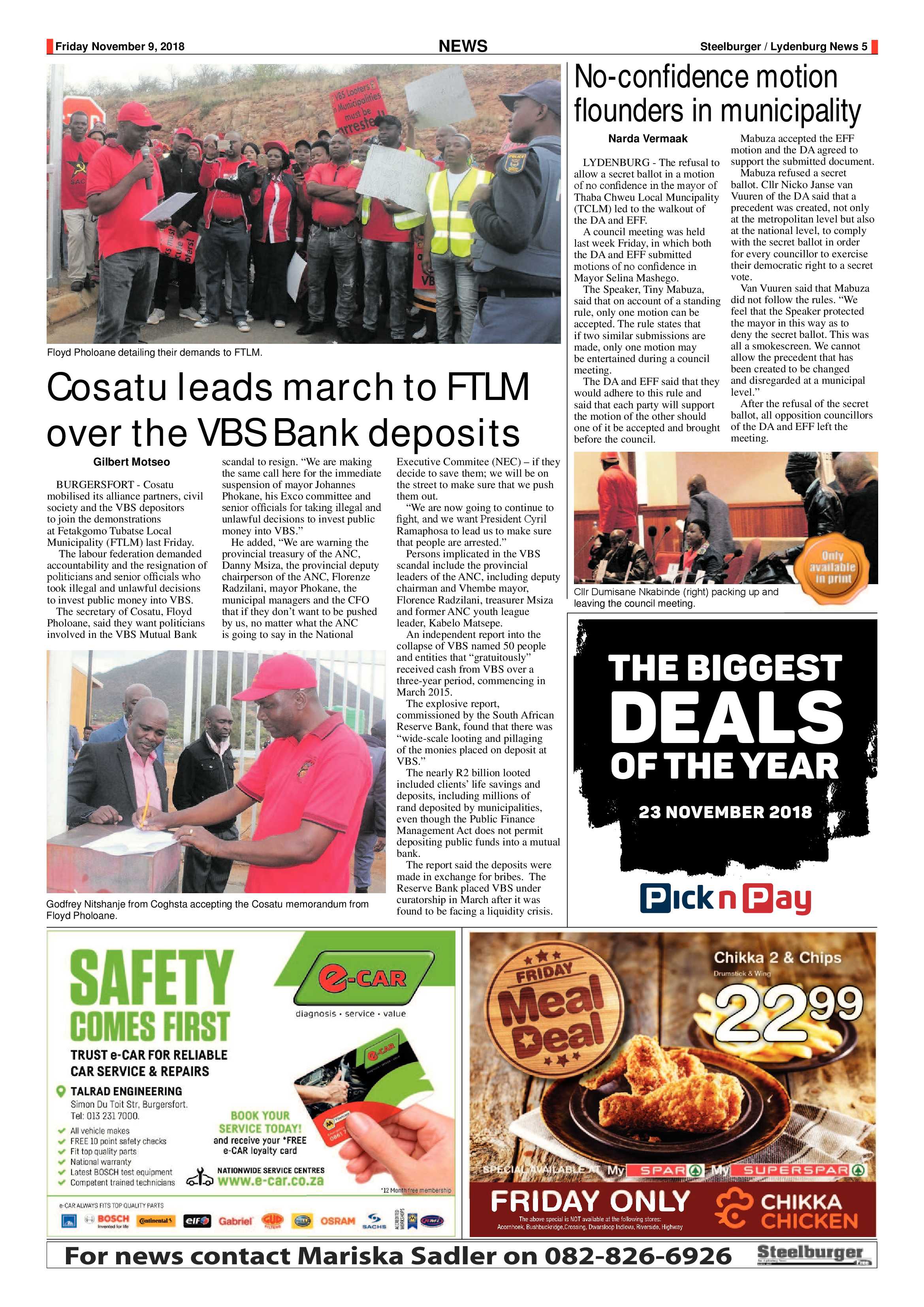 Steelburger News 9 November 2018 page 5