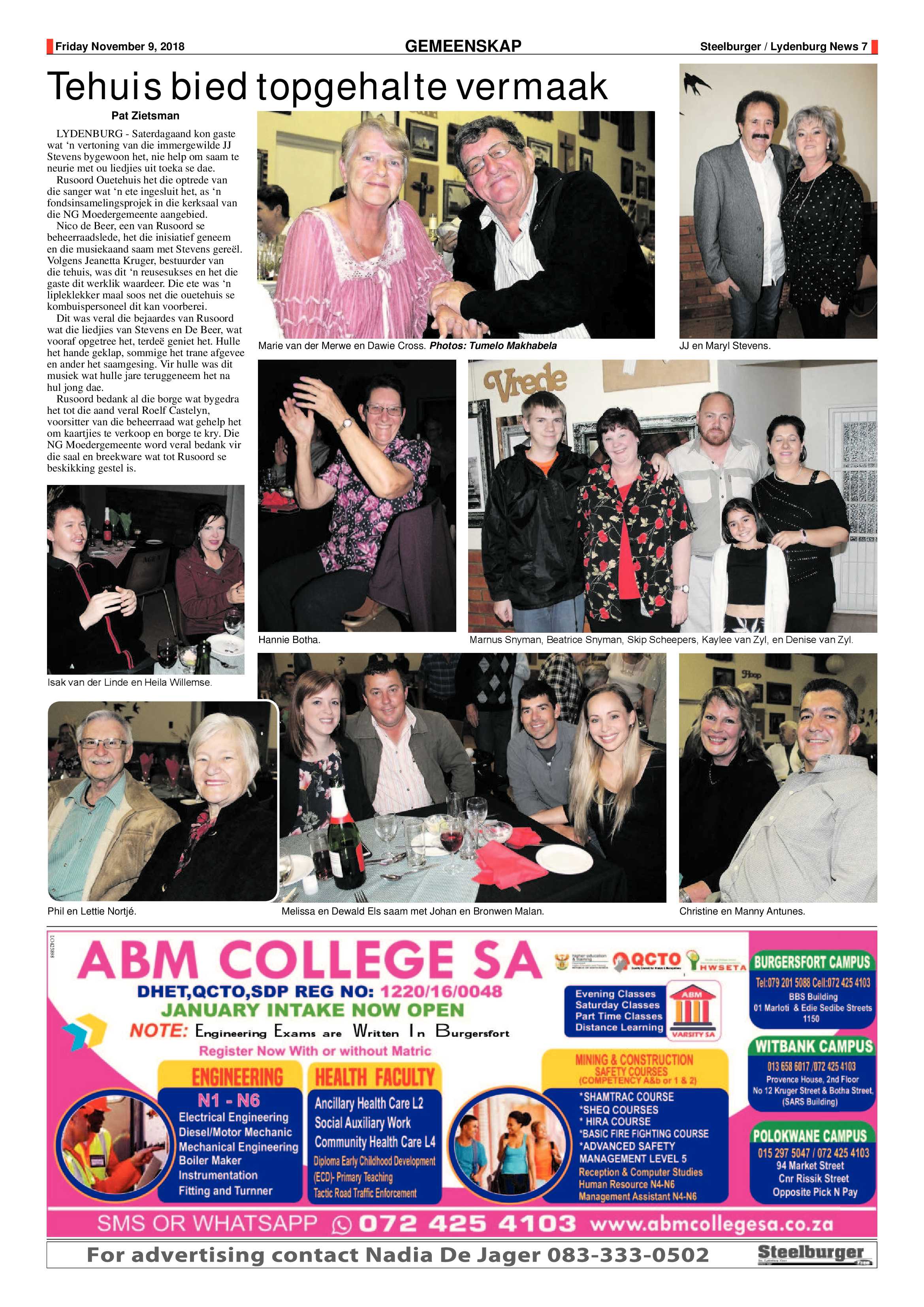 Steelburger News 9 November 2018 page 7