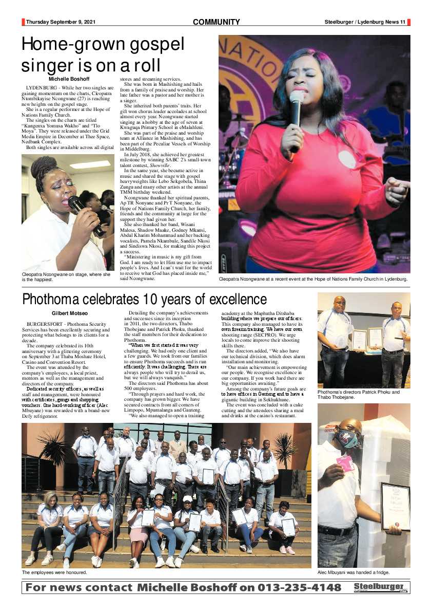 Steelburger News 9 September 2021 page 11