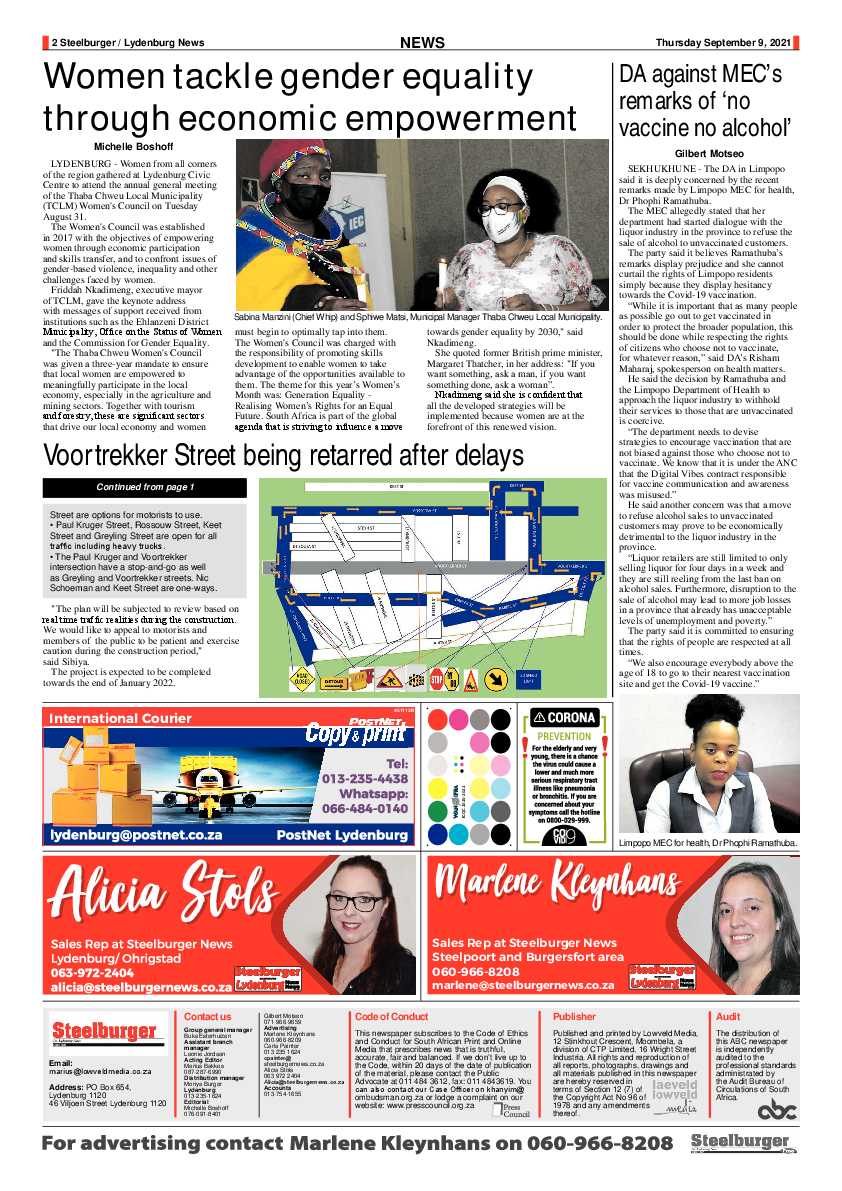 Steelburger News 9 September 2021 page 2