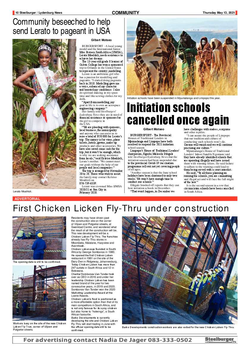 Steelburger News 13 May 2021 page 10