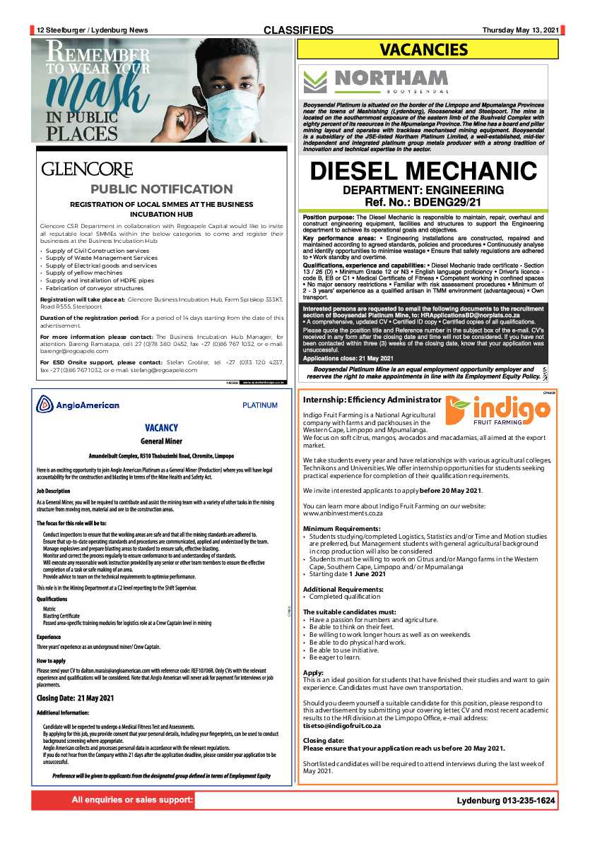 Steelburger News 13 May 2021 page 12